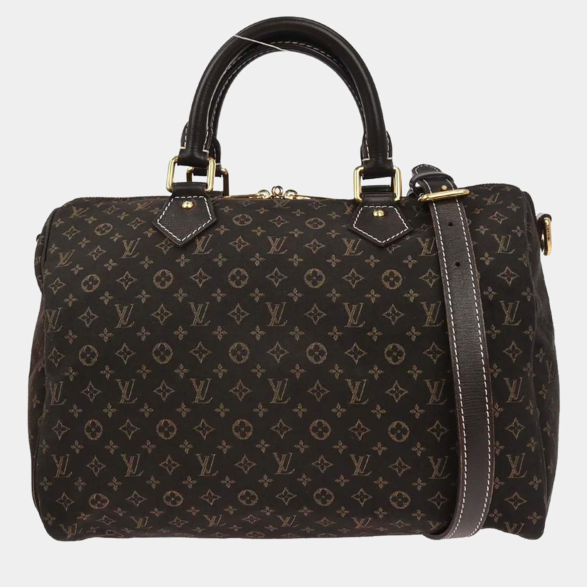 Pre Owned Louis Vuitton Brown Monogram Idylle Speedy Bandouliere 30