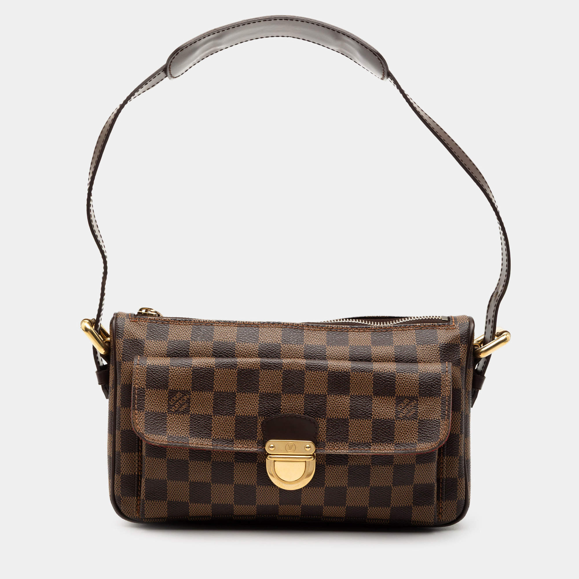 Pre Owned Louis Vuitton Brown Damier Ebene Ravello GM