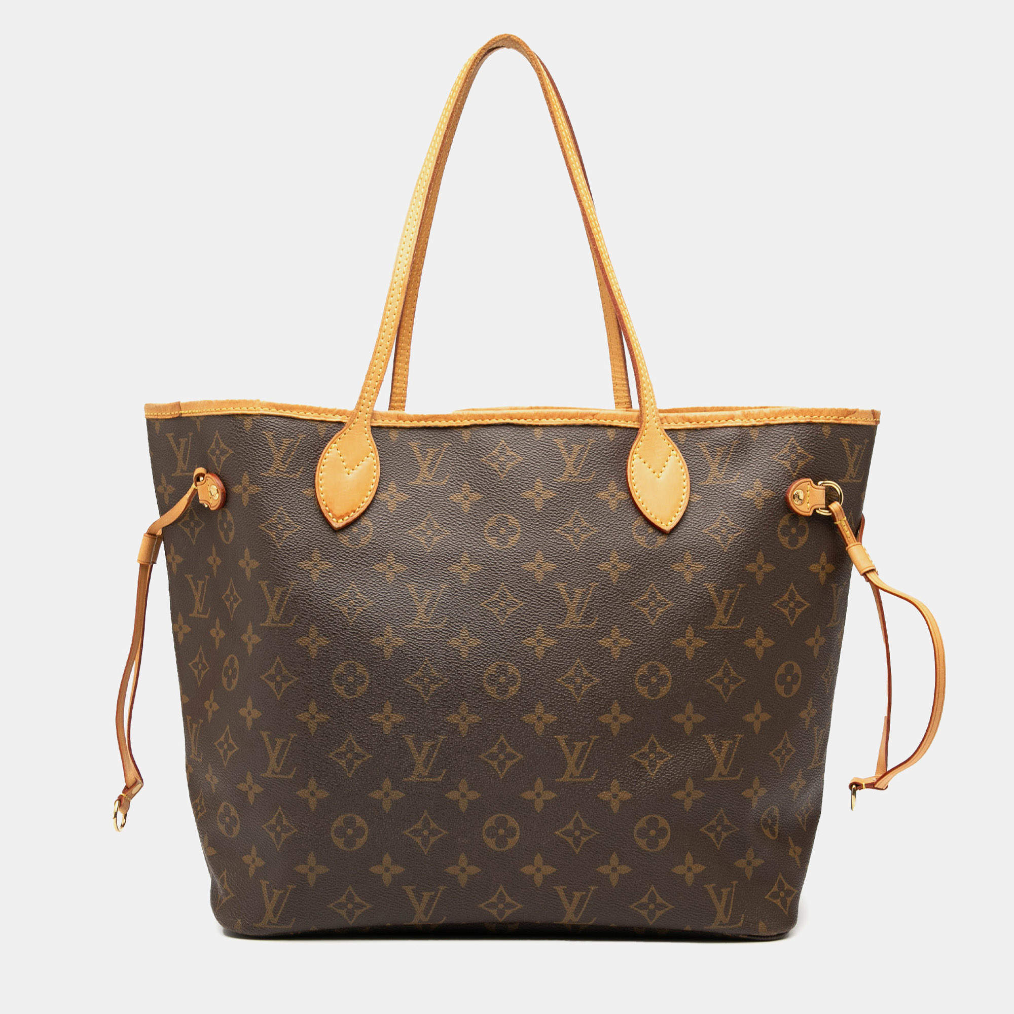 Pre Owned Louis Vuitton Brown Monogram Neverfull MM