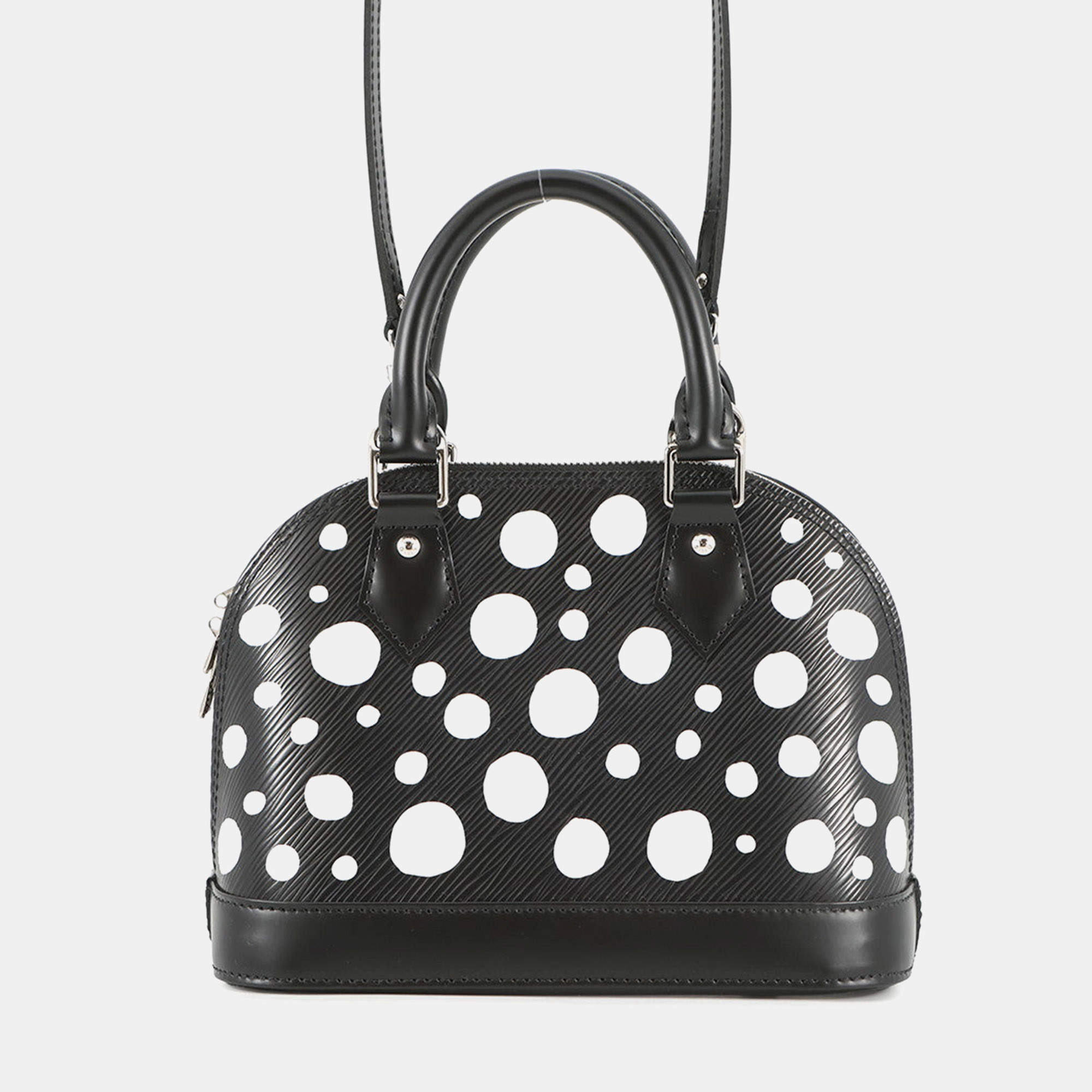 Pre Owned Louis Vuitton Lvxyk Alma Bb Yayoi Kusama Collaboration Noir Epi Leather Infinity Dot Size Bb