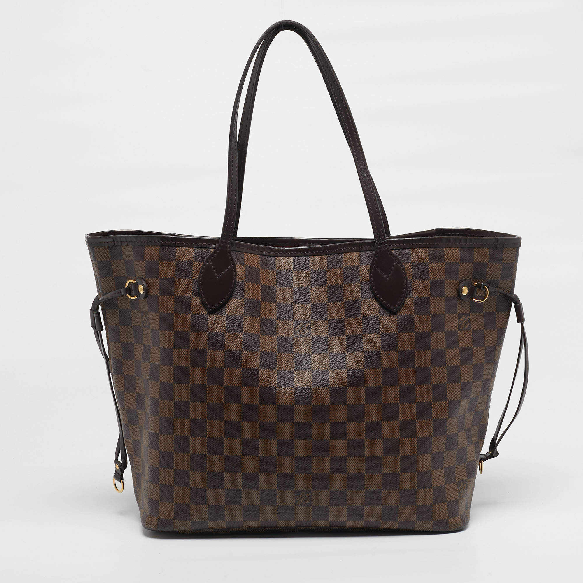 مملوكة مسبقًا Louis Vuitton Neverfull MM Damier Ebene Canvas Bag