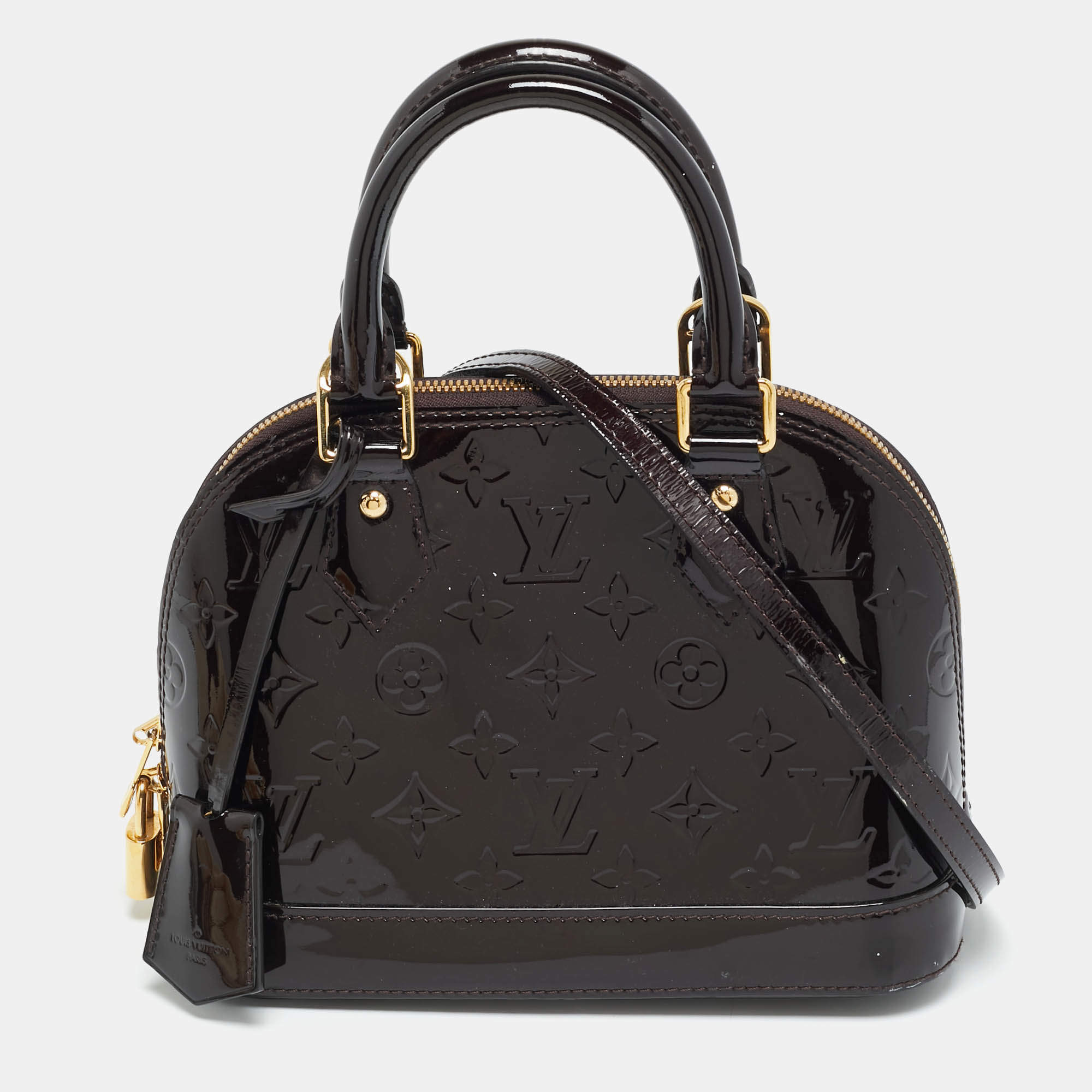 مملوكة مسبقًا Louis Vuitton Alma BB Amarante Monogram Vernis Bag