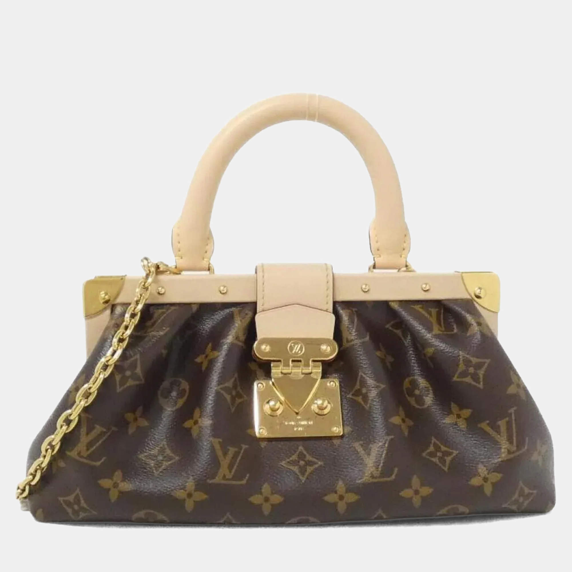 Pre Owned Louis Vuitton Monogram Clutch Handbag