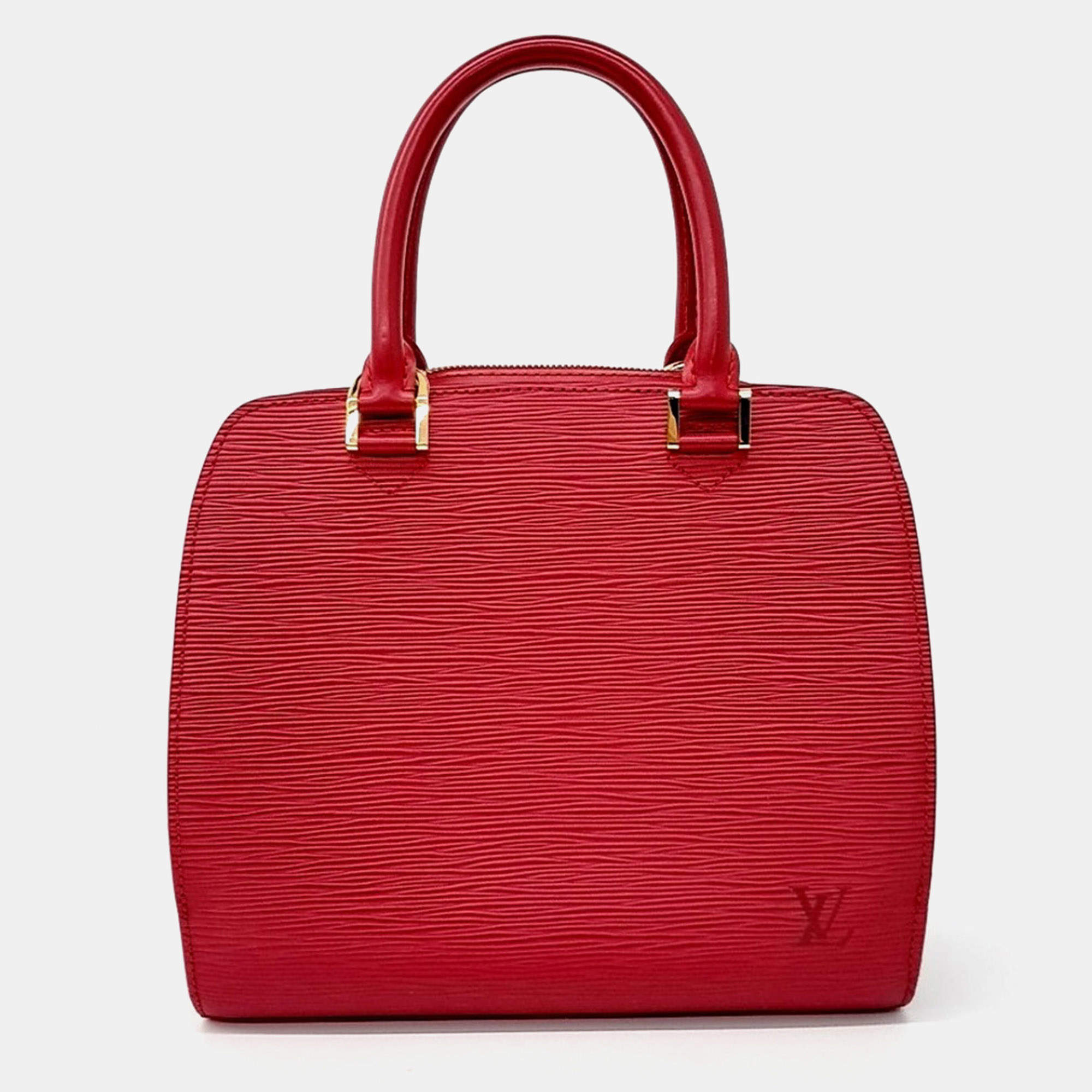 مملوكة مسبقًا Louis Vuitton Red Leather Epi Pont Neuf
