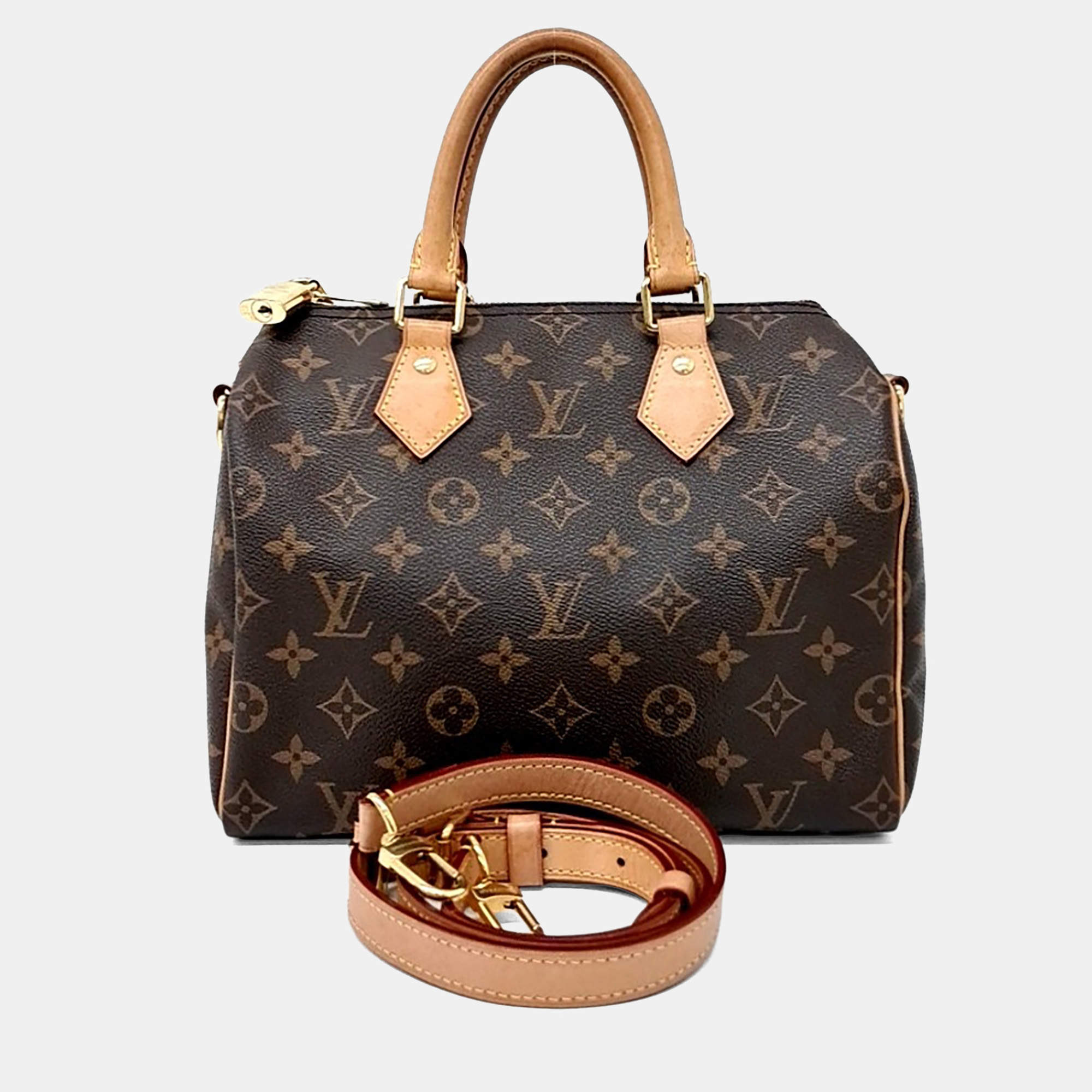 Pre Owned حقيبة لويس فيتون سبيدي باندوليير جلد بني و بي في سي 25