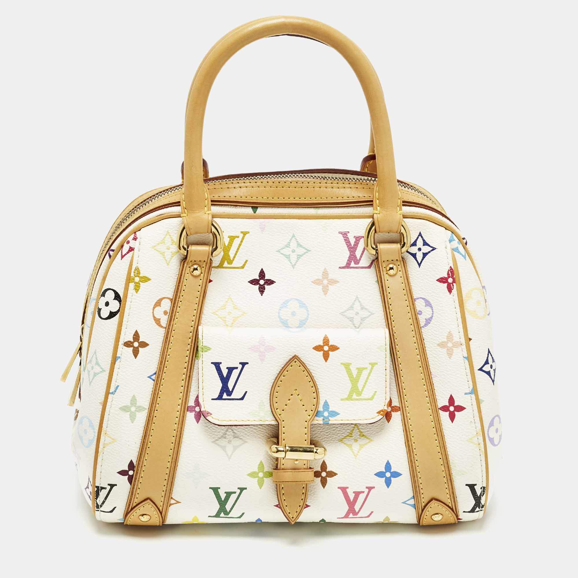 مملوكة مسبقًا Louis Vuitton Priscilla Multicolore Monogram Canvas Satchel