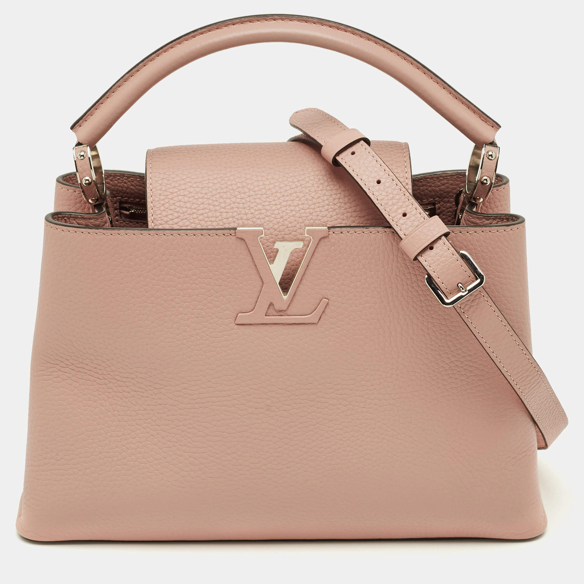 مملوكة مسبقًا Louis Vuitton Capucines MM Pink Leather Bag