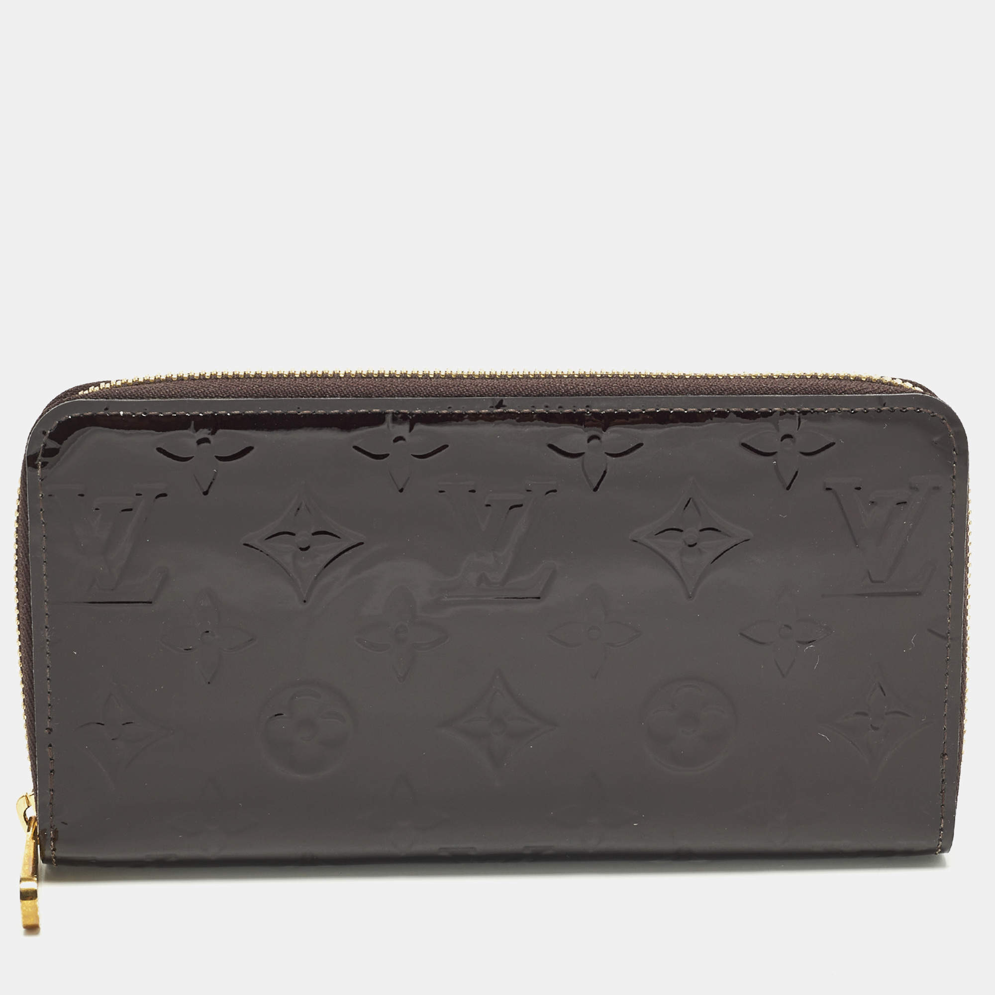 مملوكة مسبقًا Louis Vuitton Zippy Amarante Monogram Vernis Zip Around Wallet  