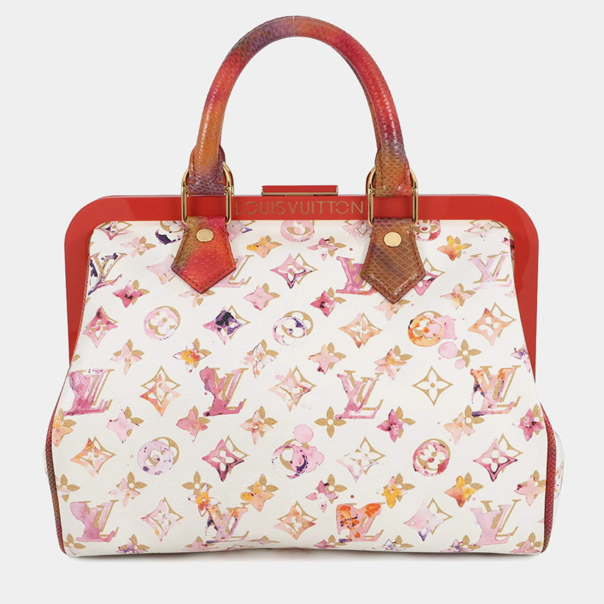 Pre Owned Louis Vuitton Monogram Watercolor Speedy 30 Handbag