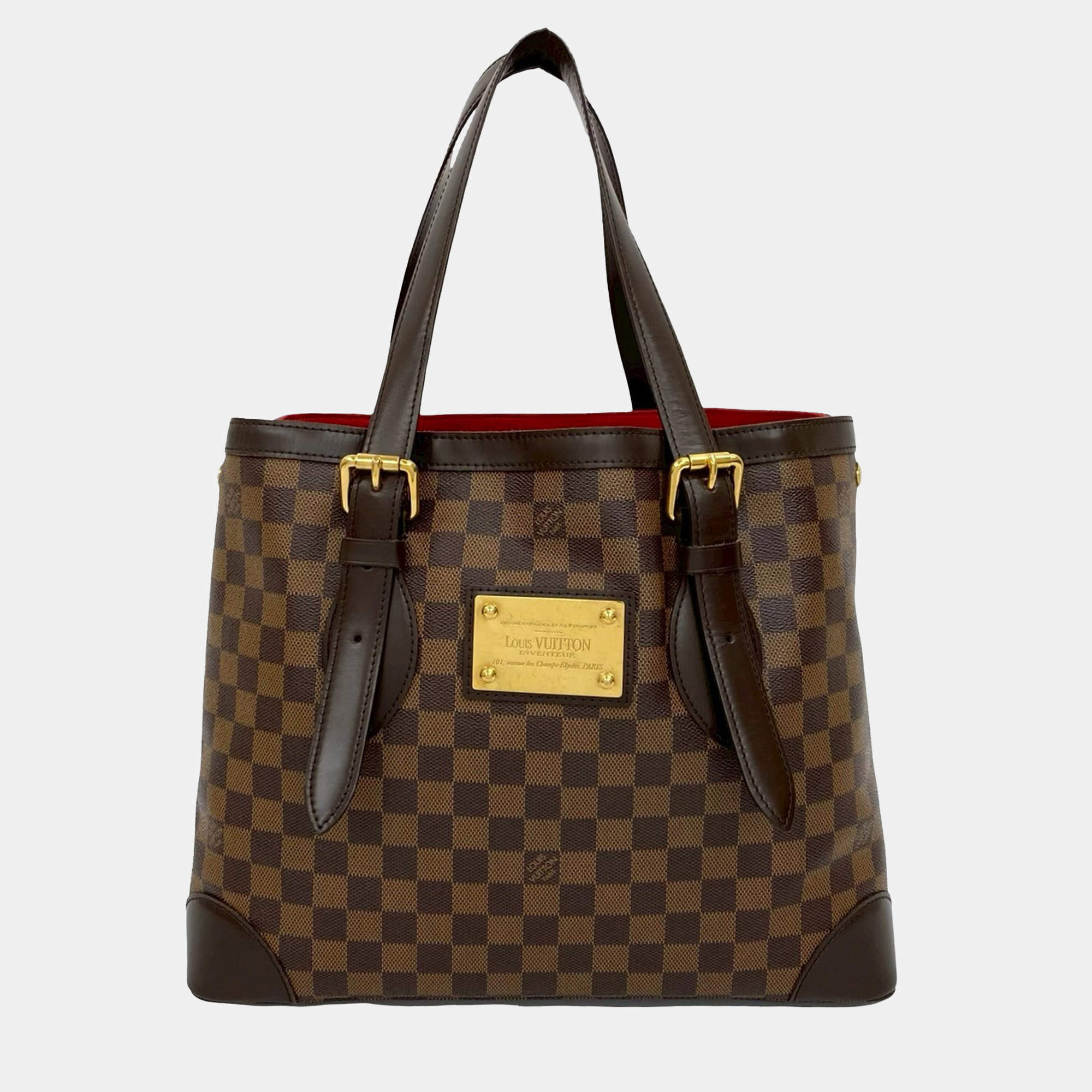 Pre Owned Louis Vuitton Brown Damier Ebene Hampstead MM