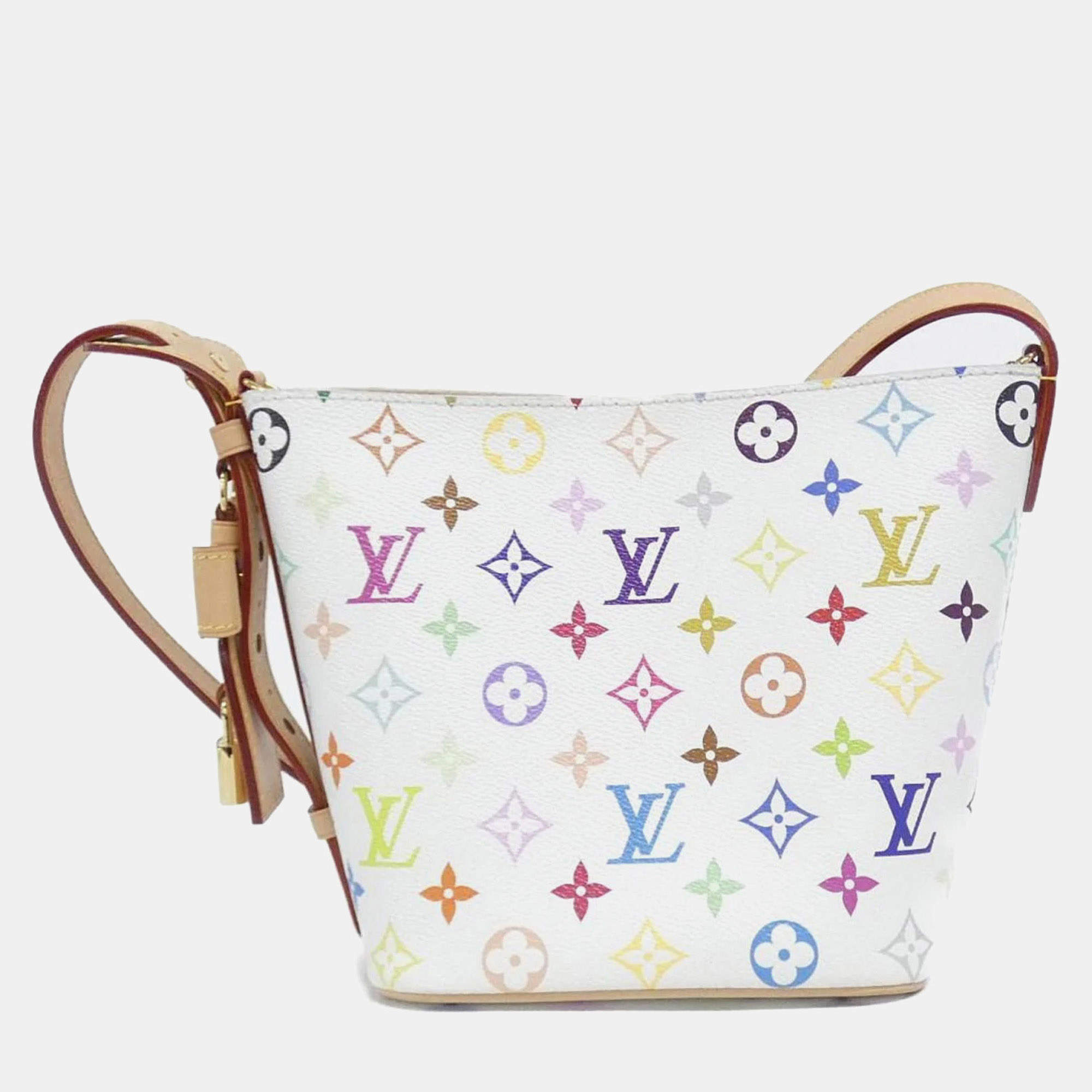Pre Owned حقيبة لويس فيتون أول إن بي بي كانفاس Lv X Tm متعدد الألوان الأبيض للكتف
