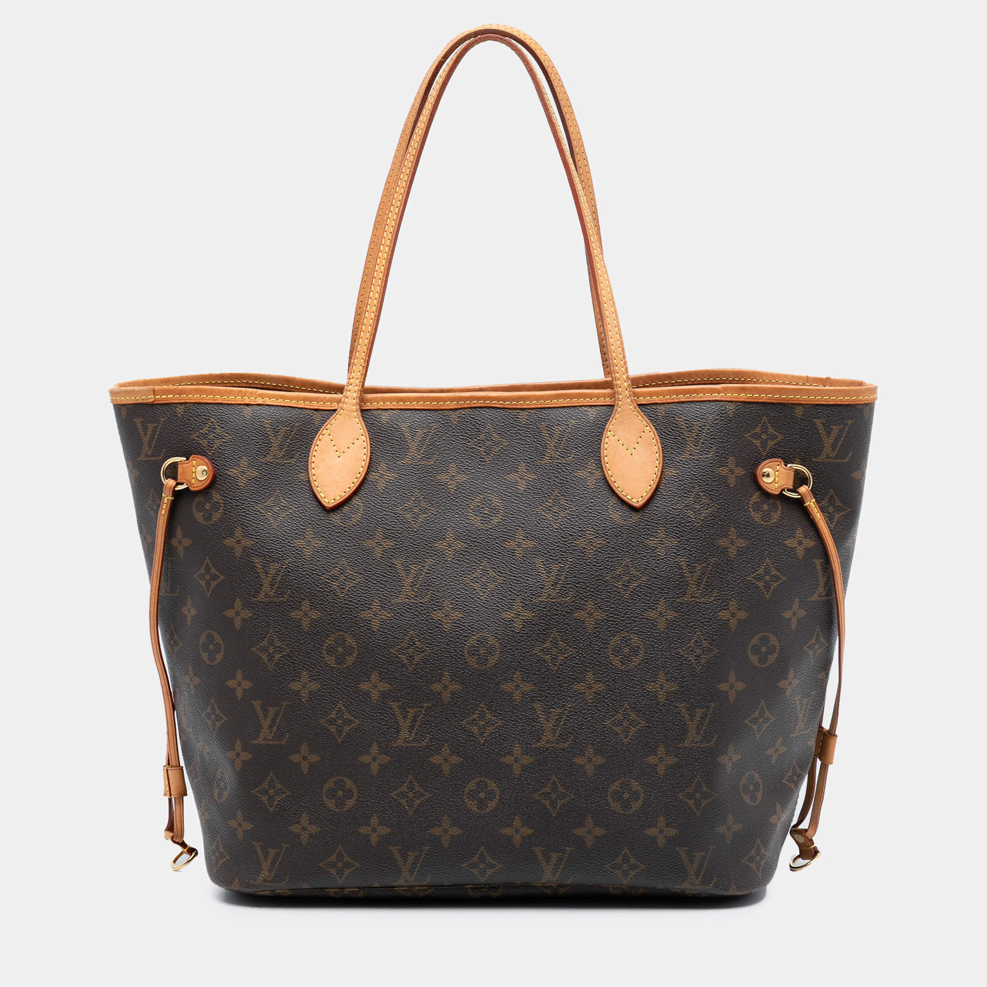 Pre Owned حقيبة لوي فيتون بني مونوغرام نيفرفول متوسطة