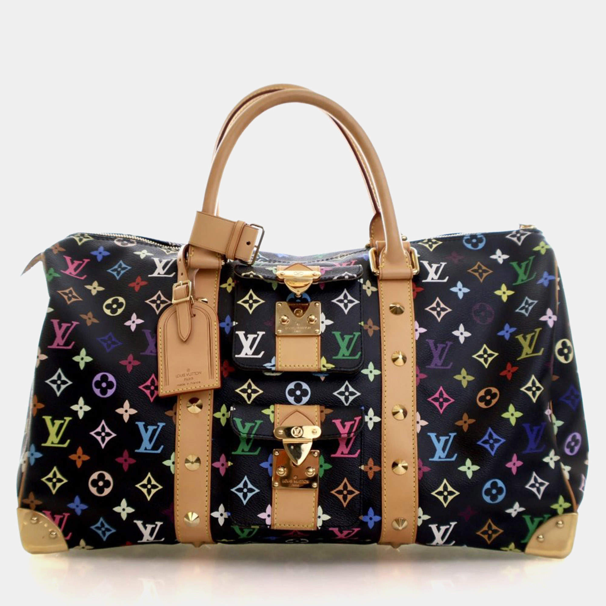 مملوكة مسبقًا Louis Vuitton Vintage Multicolor Monogram Keepall 45