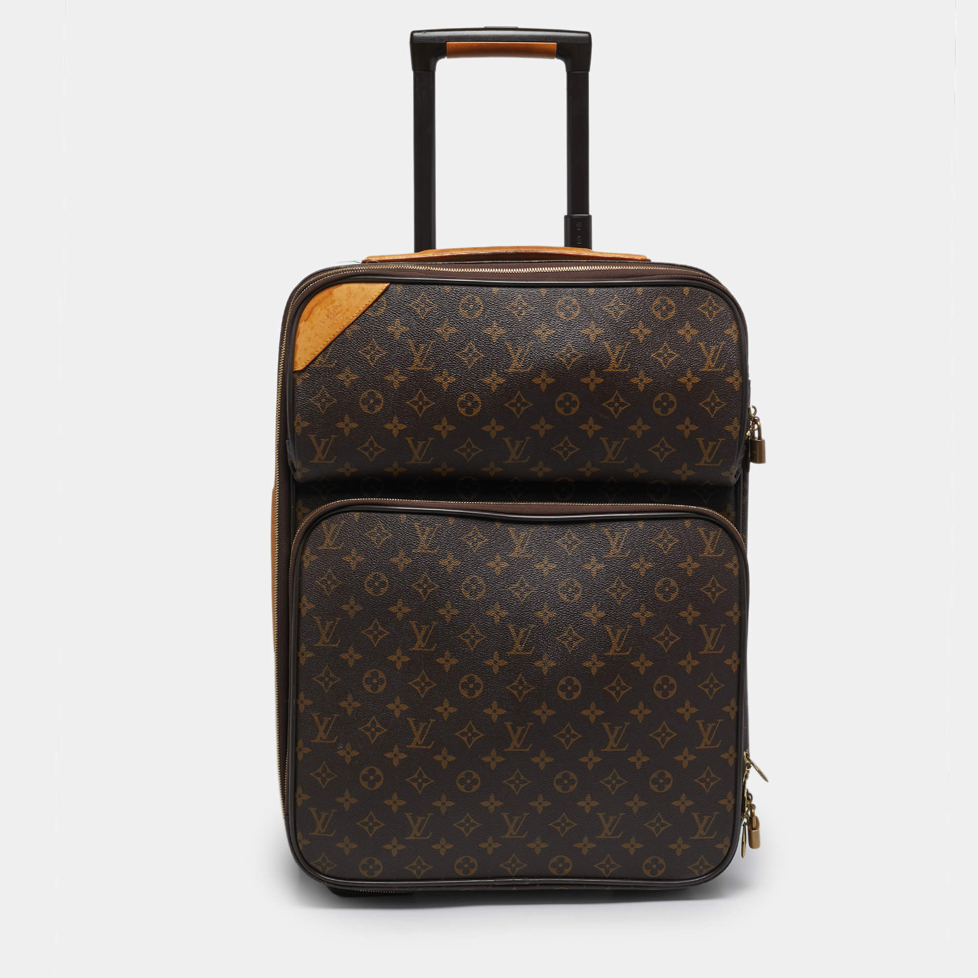 مملوكة مسبقًا Louis Vuitton Business Pegase Legere 55 Monogram Canvas Luggage