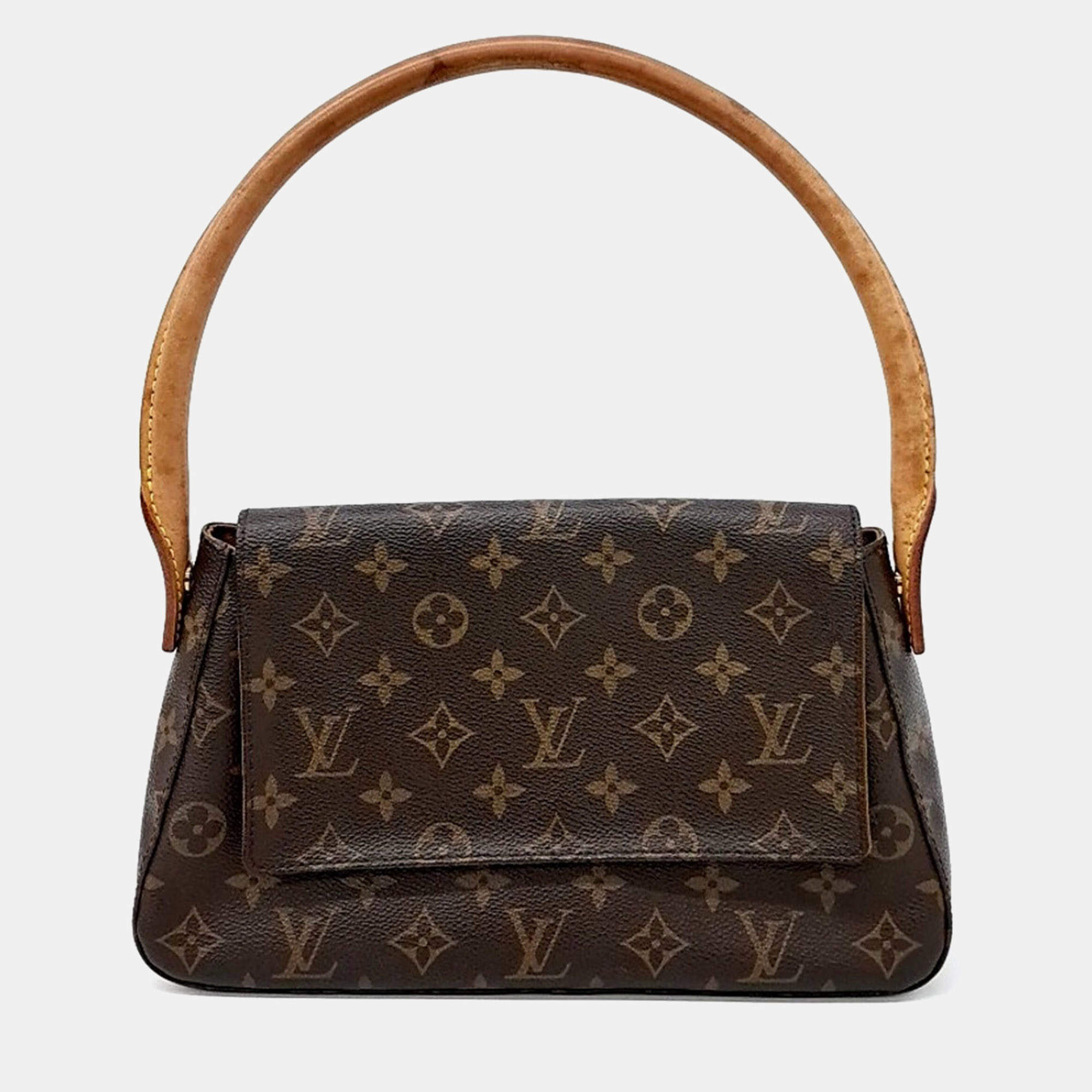 Pre Owned Louis Vuitton Brown PVC Mini Looping