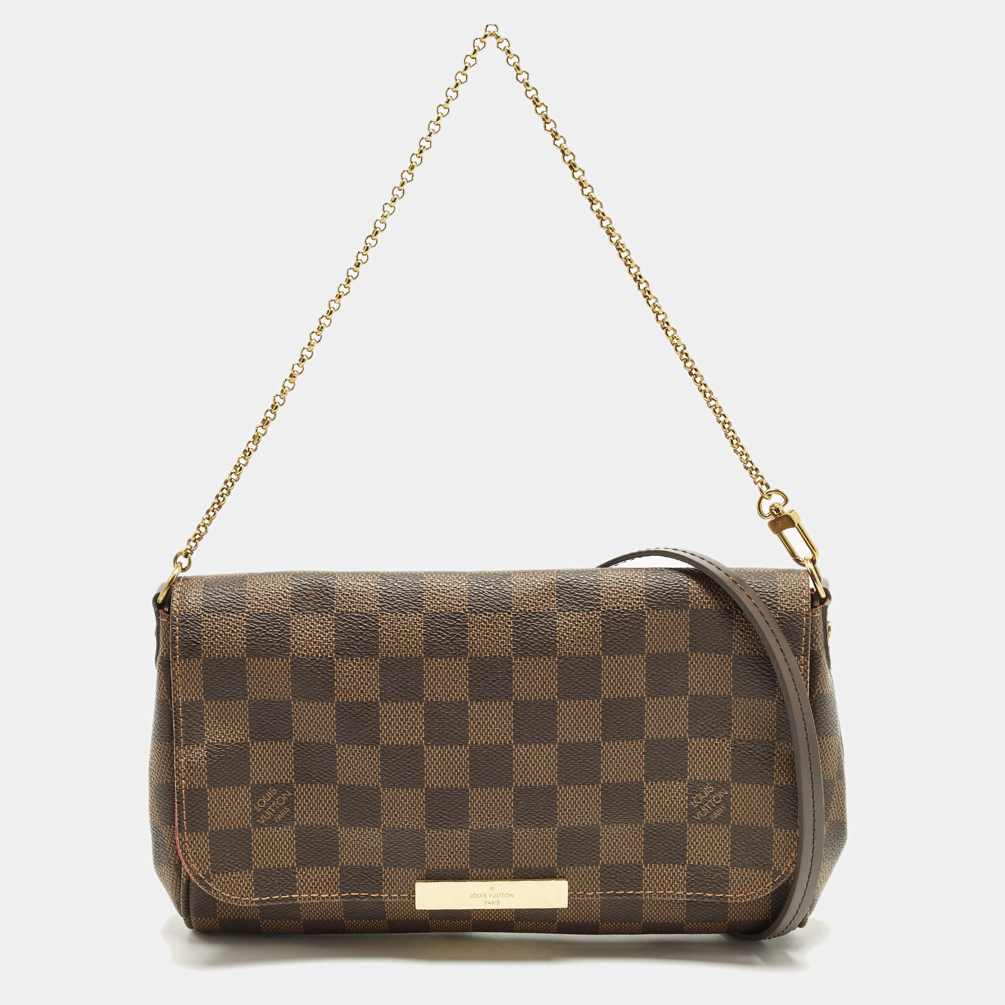 مملوكة مسبقًا Louis Vuitton Favorite MM Damier Ebene Canvas Shoulder Bag