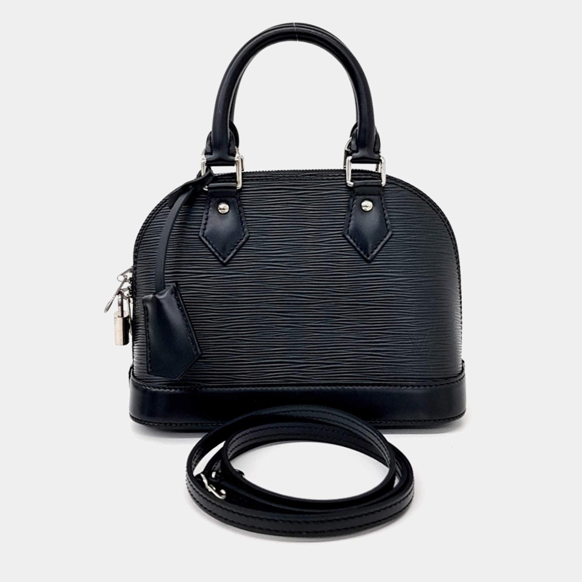 مملوكة مسبقًا Louis Vuitton Black Leather Epi Alma BB M40862