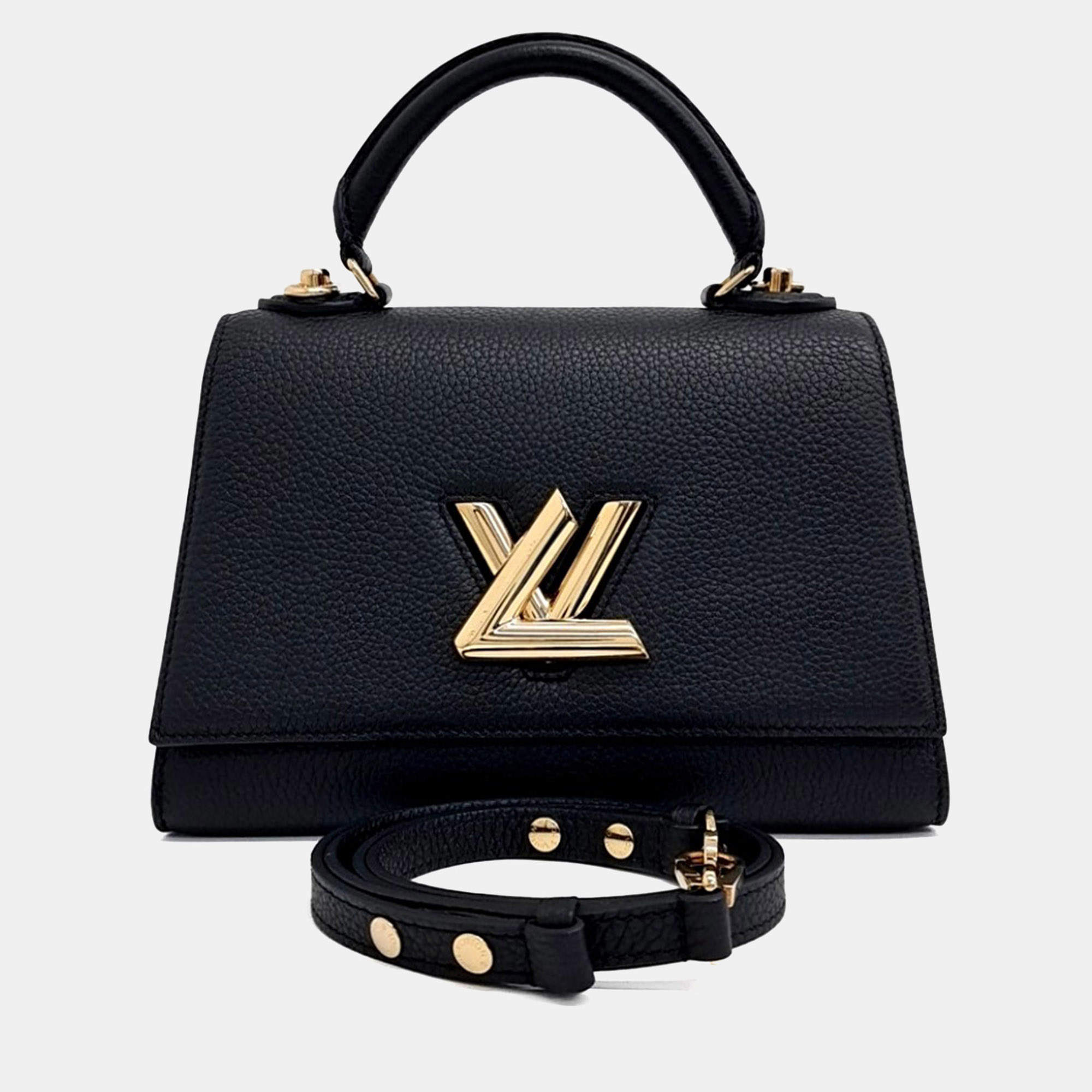 مملوكة مسبقًا Louis Vuitton Black Leather  One Handle Twist PM