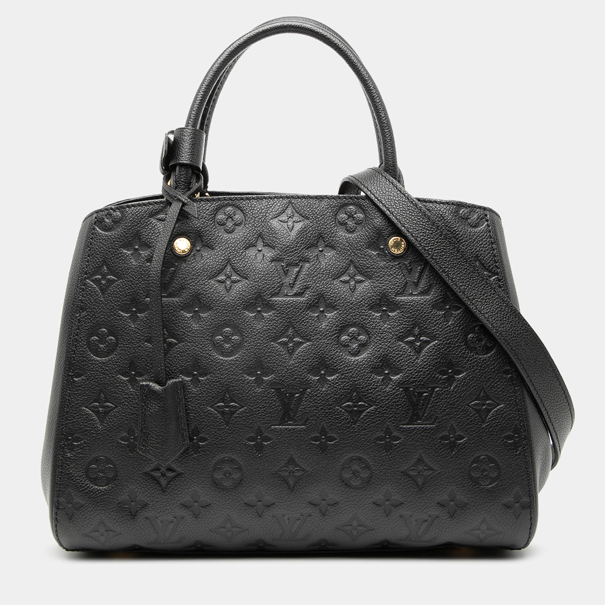 مملوكة مسبقًا حقيبة لوي فيتون مونتان إم إم مونوغرام إمبريانت أسود