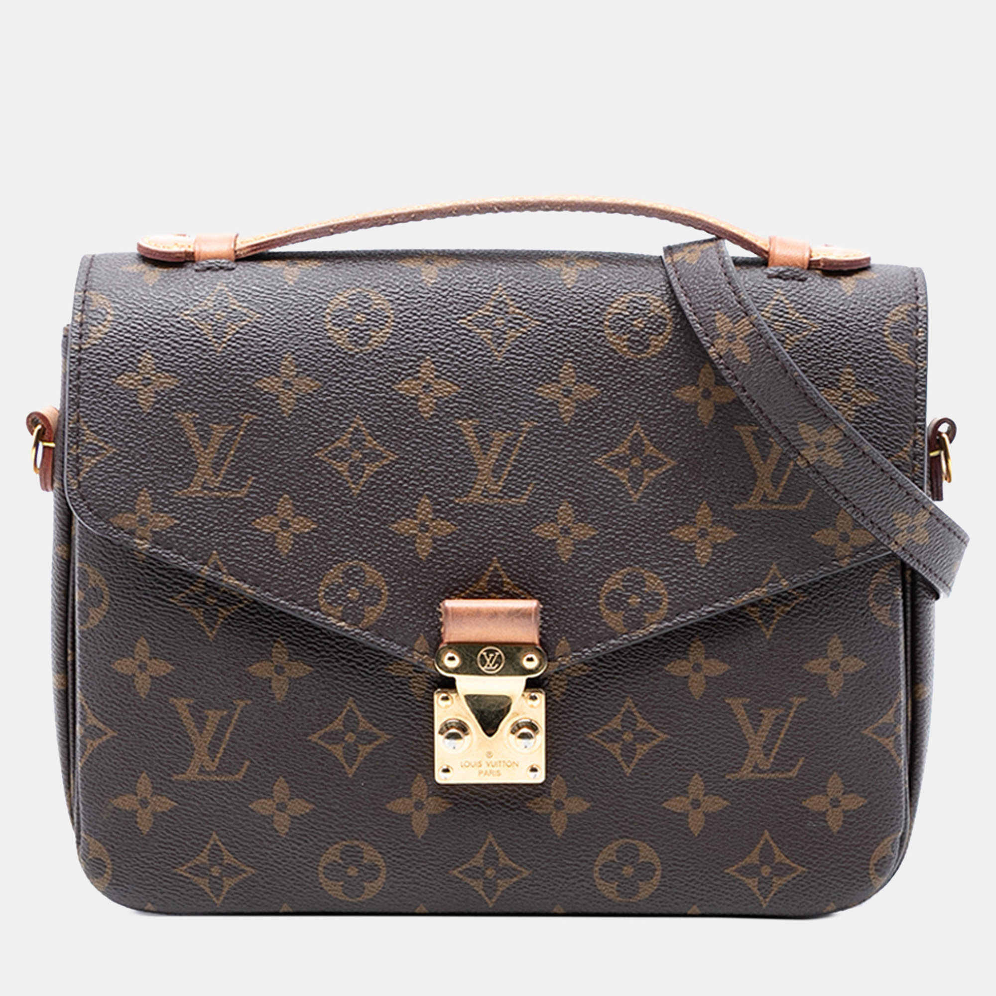 مملوكة مسبقًا Louis Vuitton Brown Monogram Pochette Metis