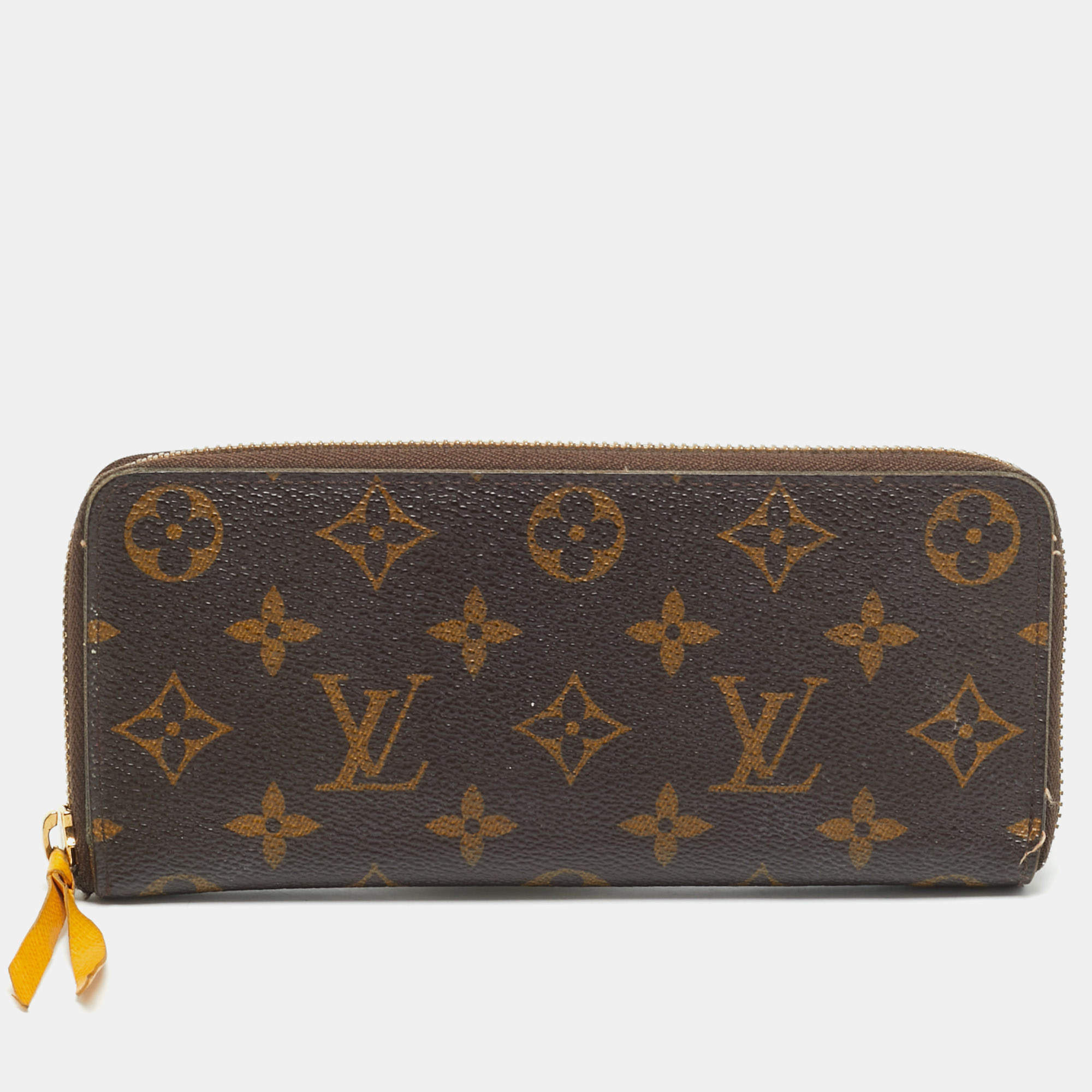 Pre Owned Louis Vuitton Clemence Monogram Canvas Wallet
