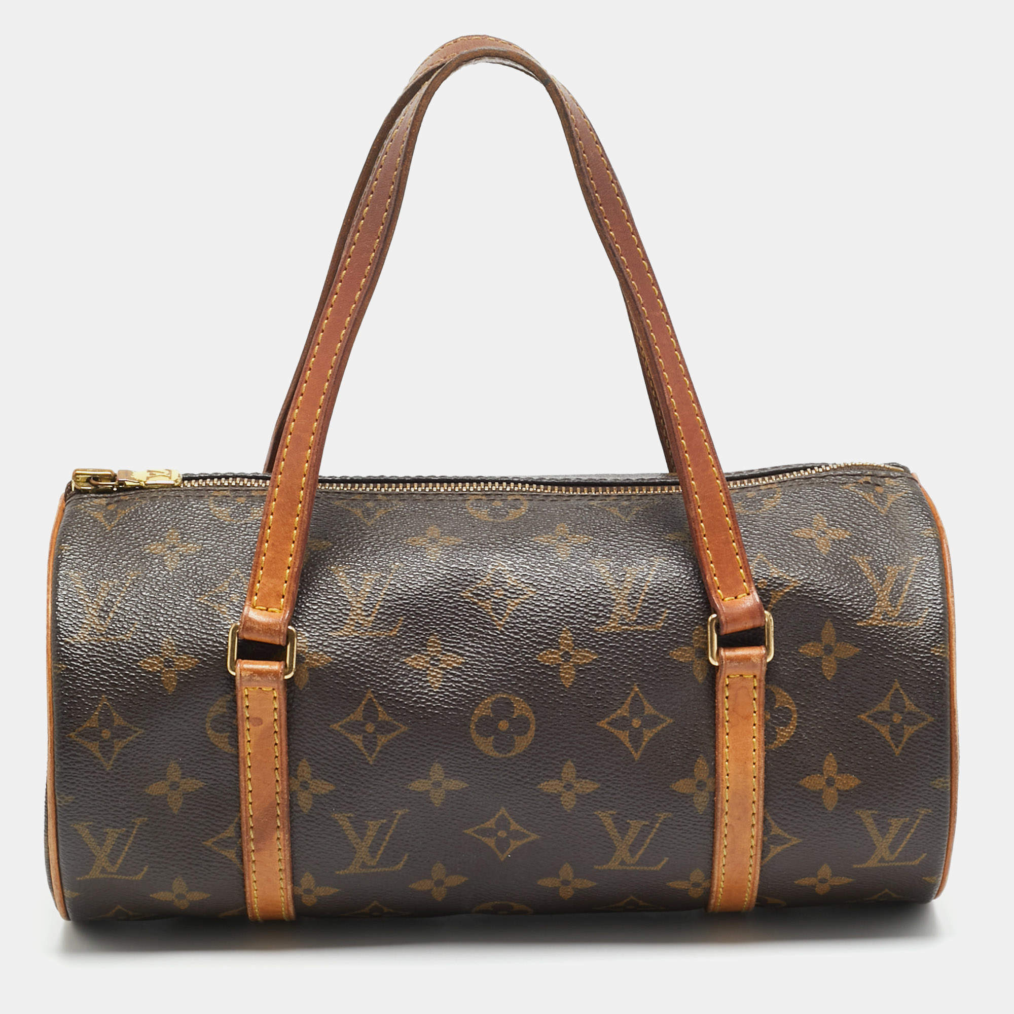 Pre Owned Louis Vuitton Papillon 26 Monogram Canvas Satchel