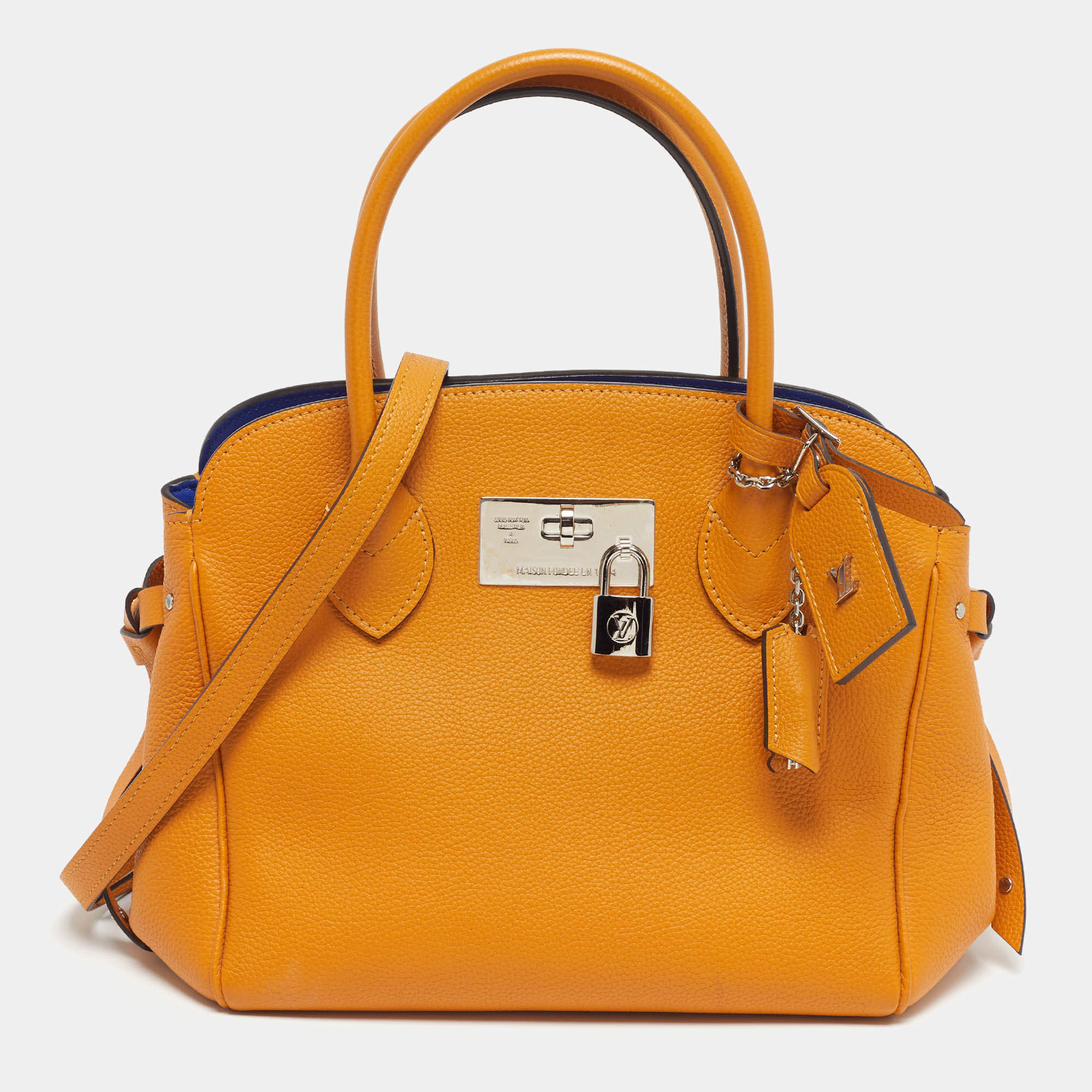 Pre Owned حقيبة لوي فيتون ميلا جلد زعفراني PM