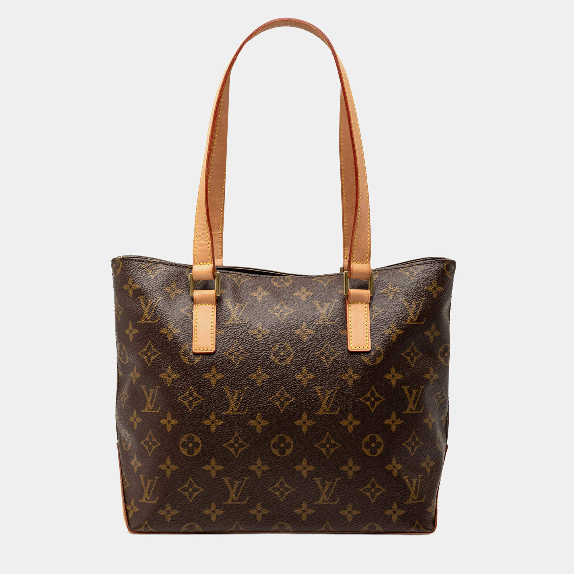 Pre Owned Louis Vuitton Brown Monogram Cabas Piano