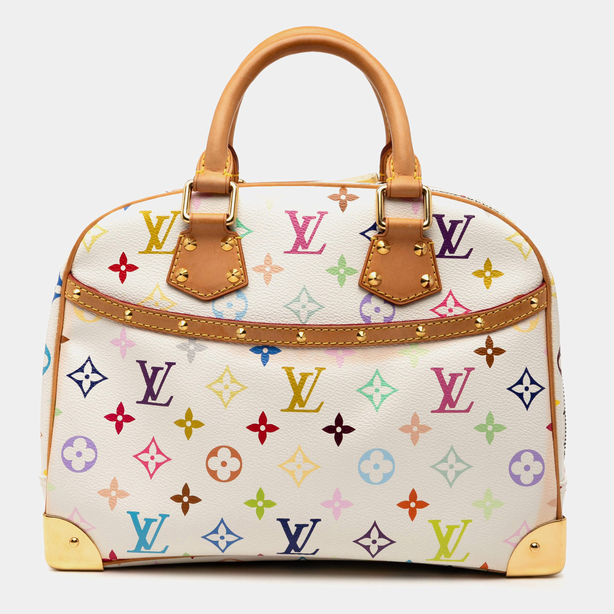 مملوكة مسبقًا حقيبة حقائب لوي فويتون متعددة الألوان المونوغرامات البيضاء تروفيل