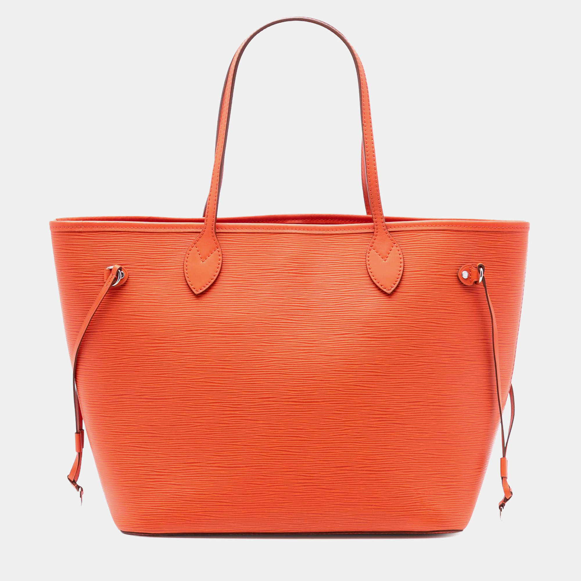 Pre Owned Louis Vuitton Orange Epi Neverfull MM