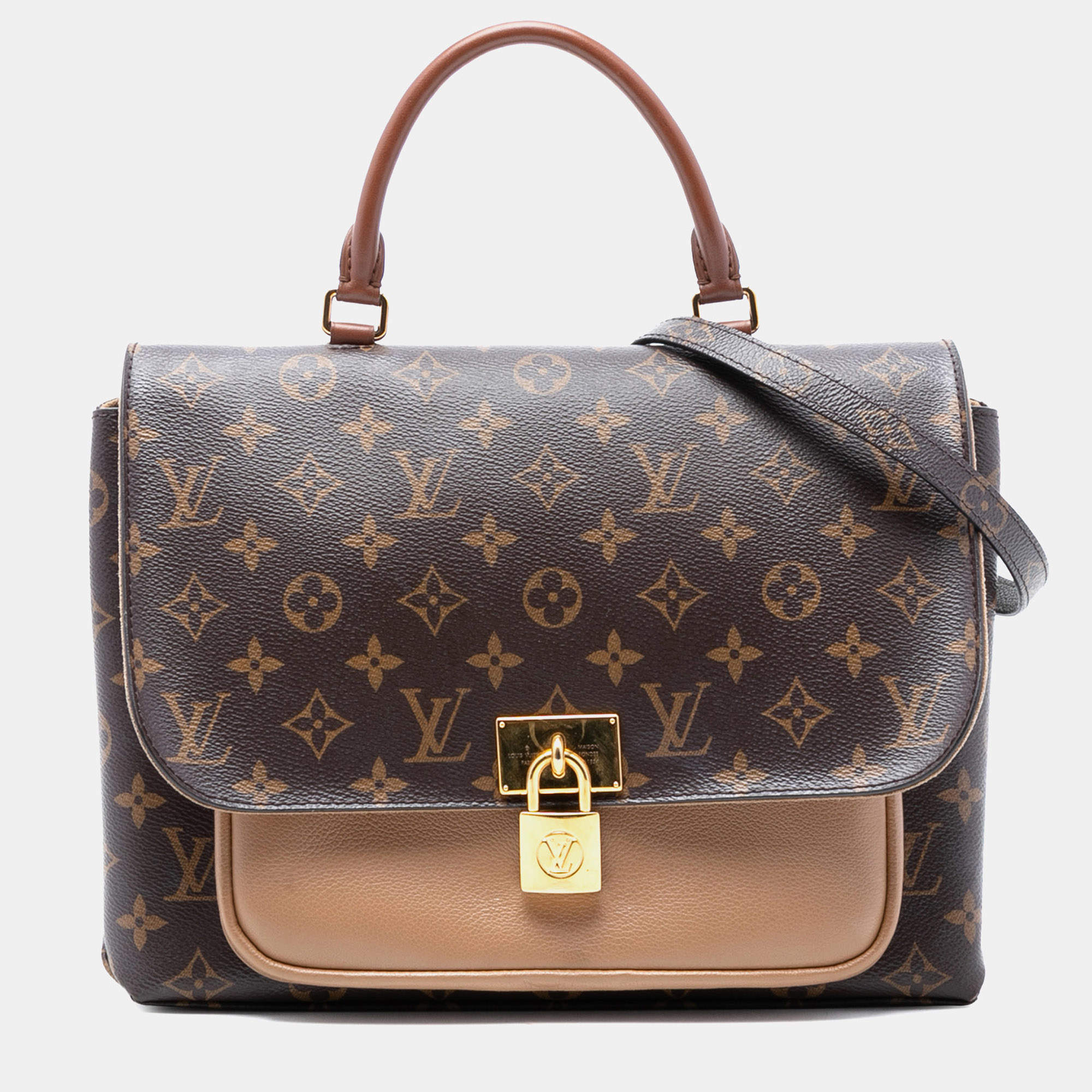Pre Owned Louis Vuitton Brown Monogram Marignan