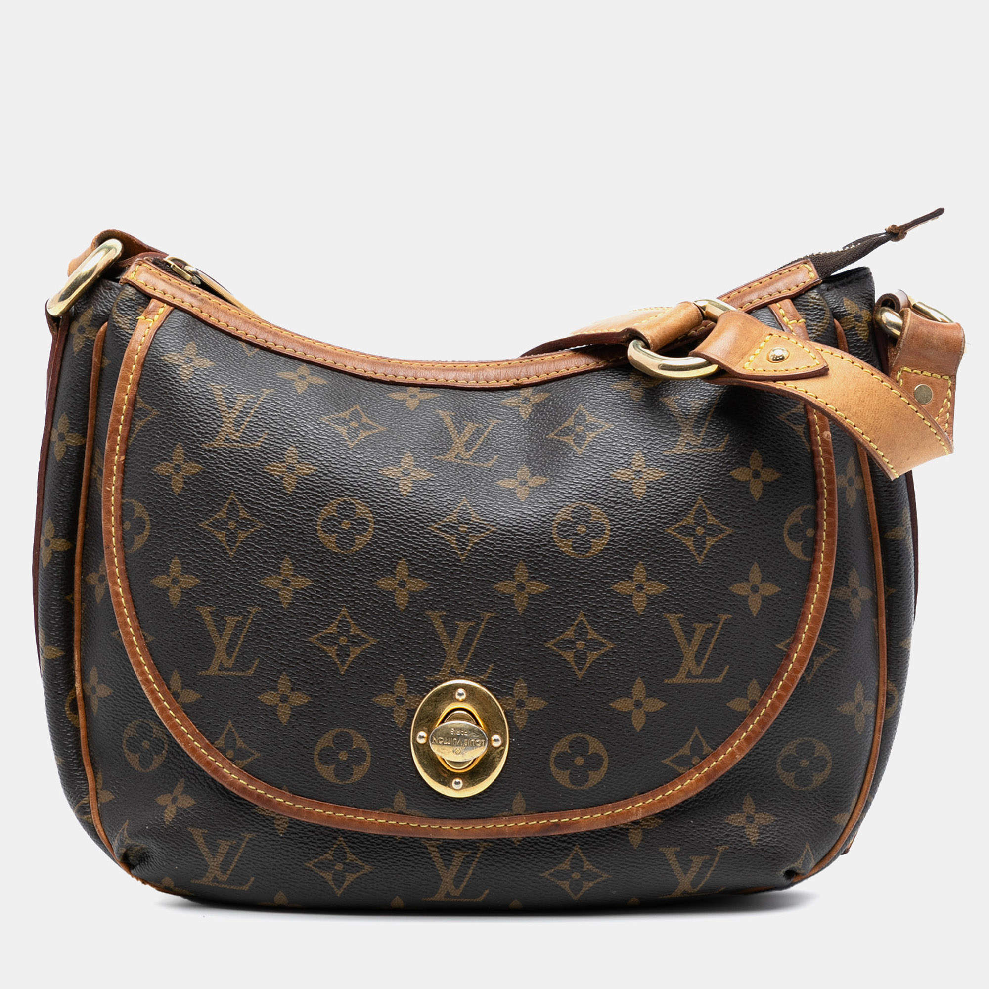 Pre Owned Louis Vuitton Brown Monogram Tulum PM