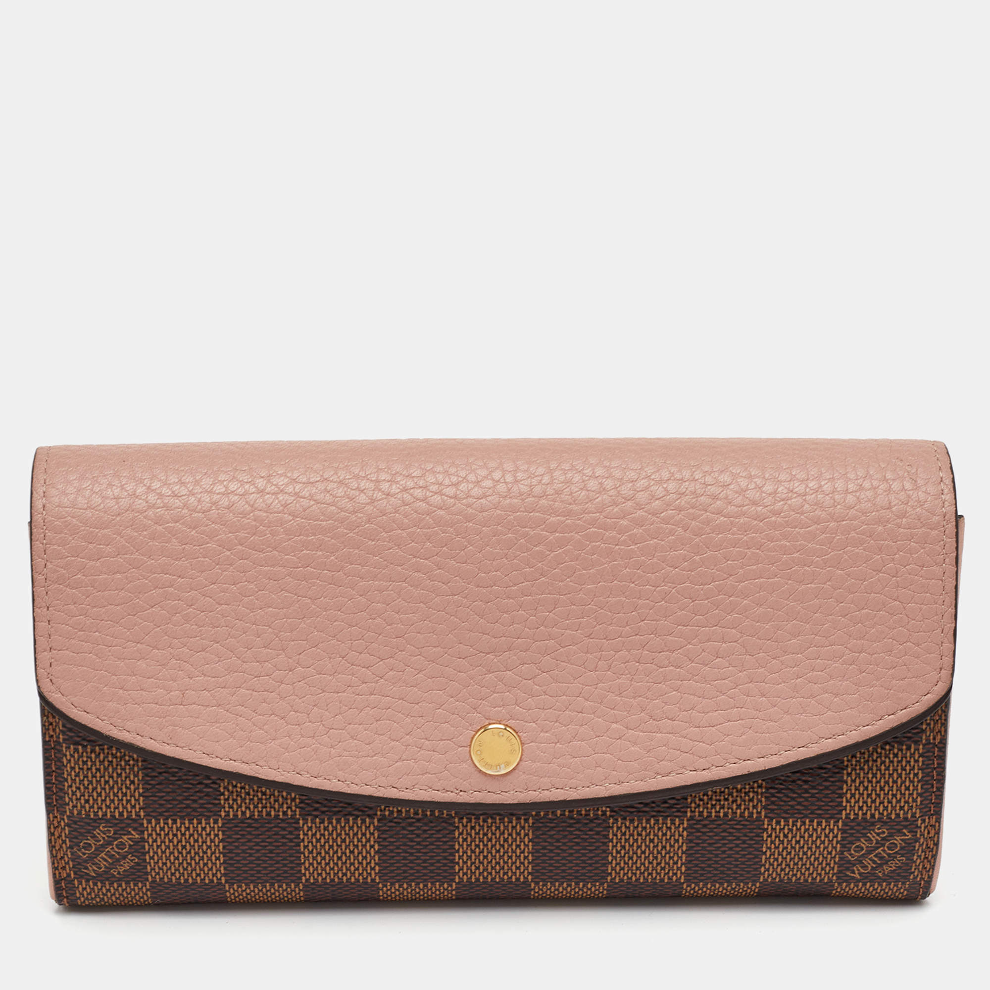 Pre Owned محفظة لويس فويتون نورماند ي روز باليرين قماش دامير إيبين