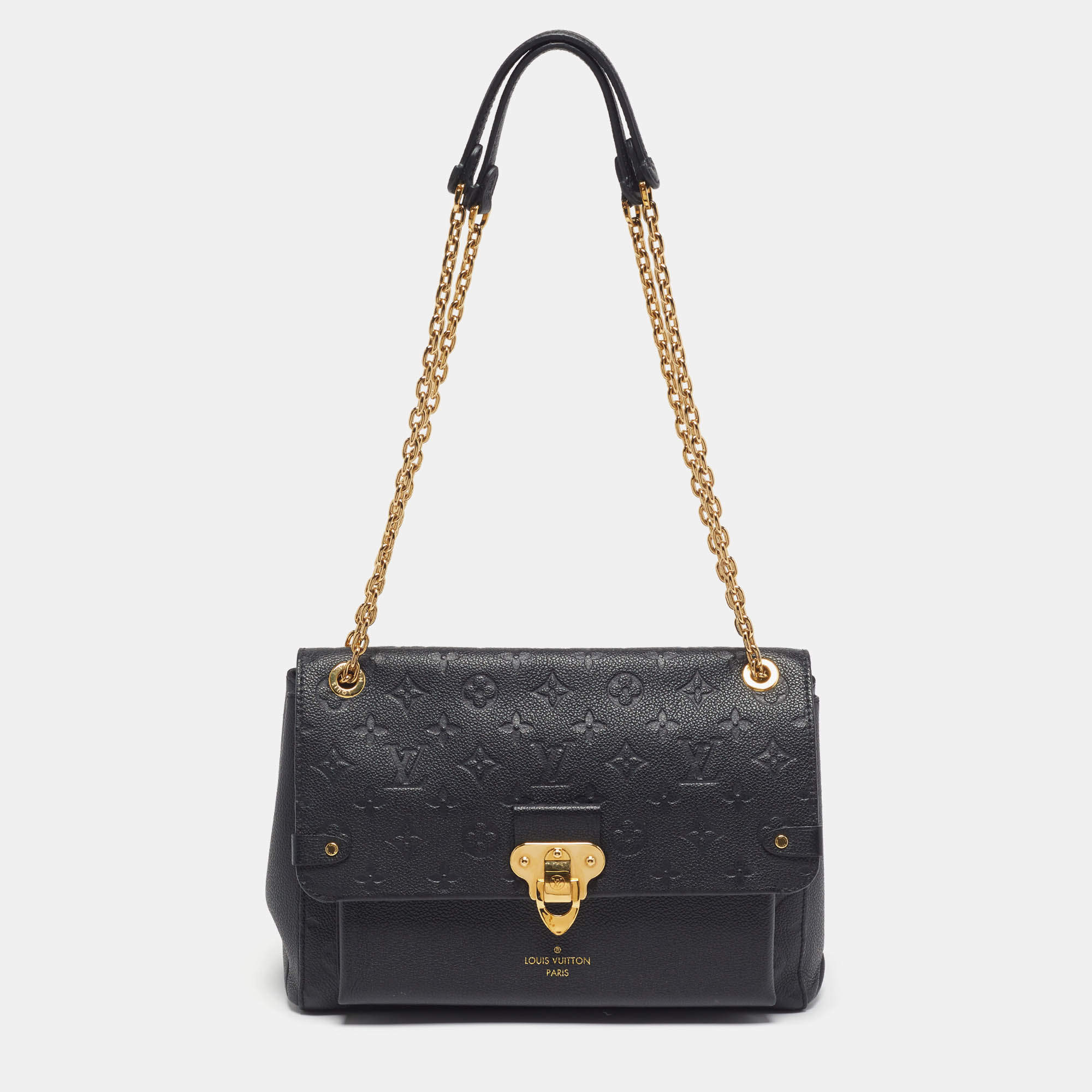مملوكة مسبقًا Louis Vuitton Vavin MM Black Monogram Empreinte Leather Bag