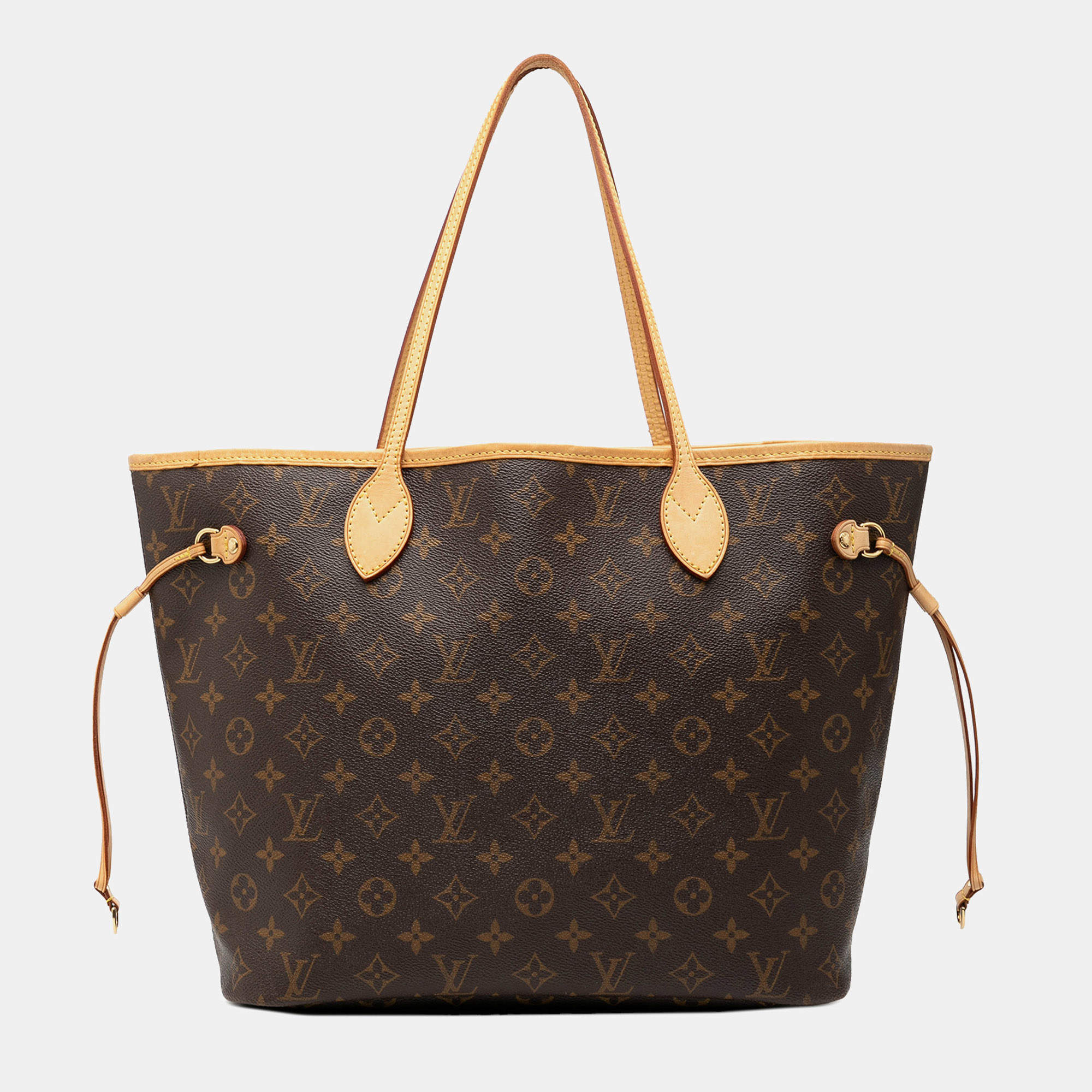 Pre Owned Louis Vuitton Brown Monogram Neverfull MM
