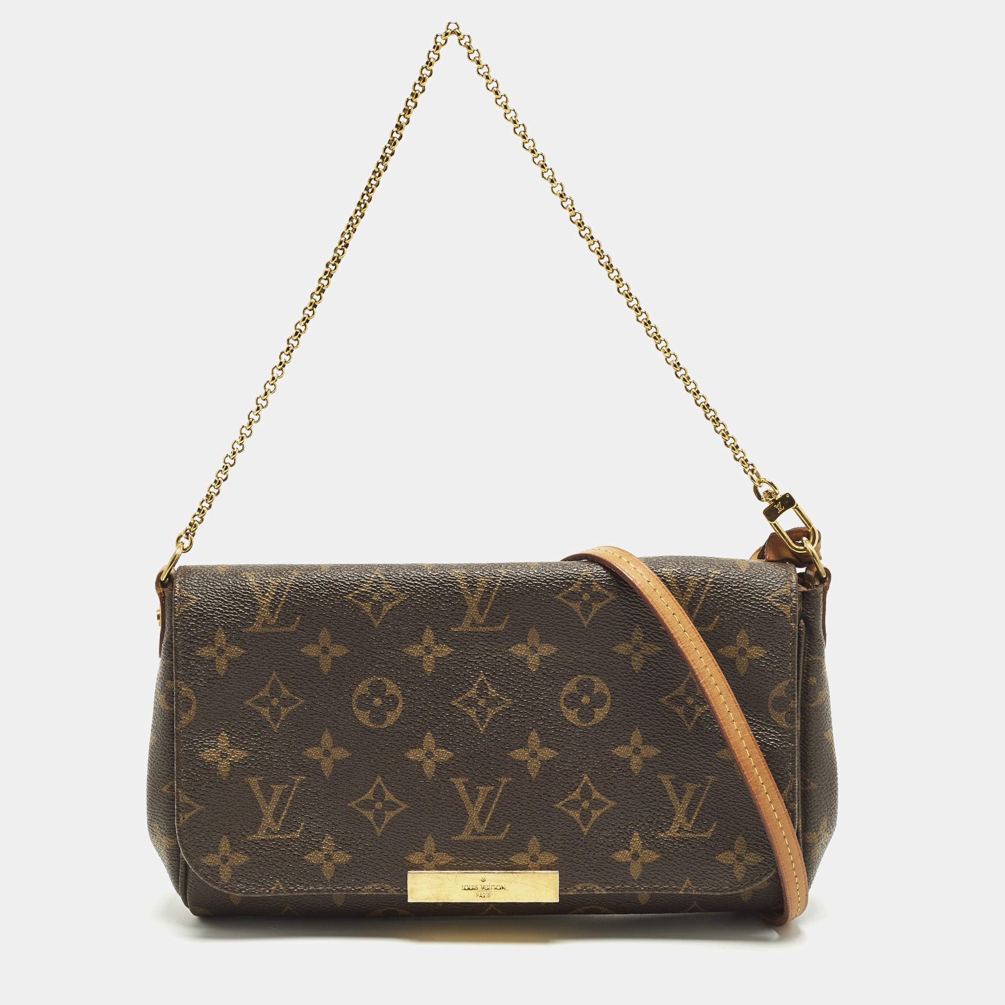Pre Owned Louis Vuitton Favorite MM Damier Ebene Canvas Bag