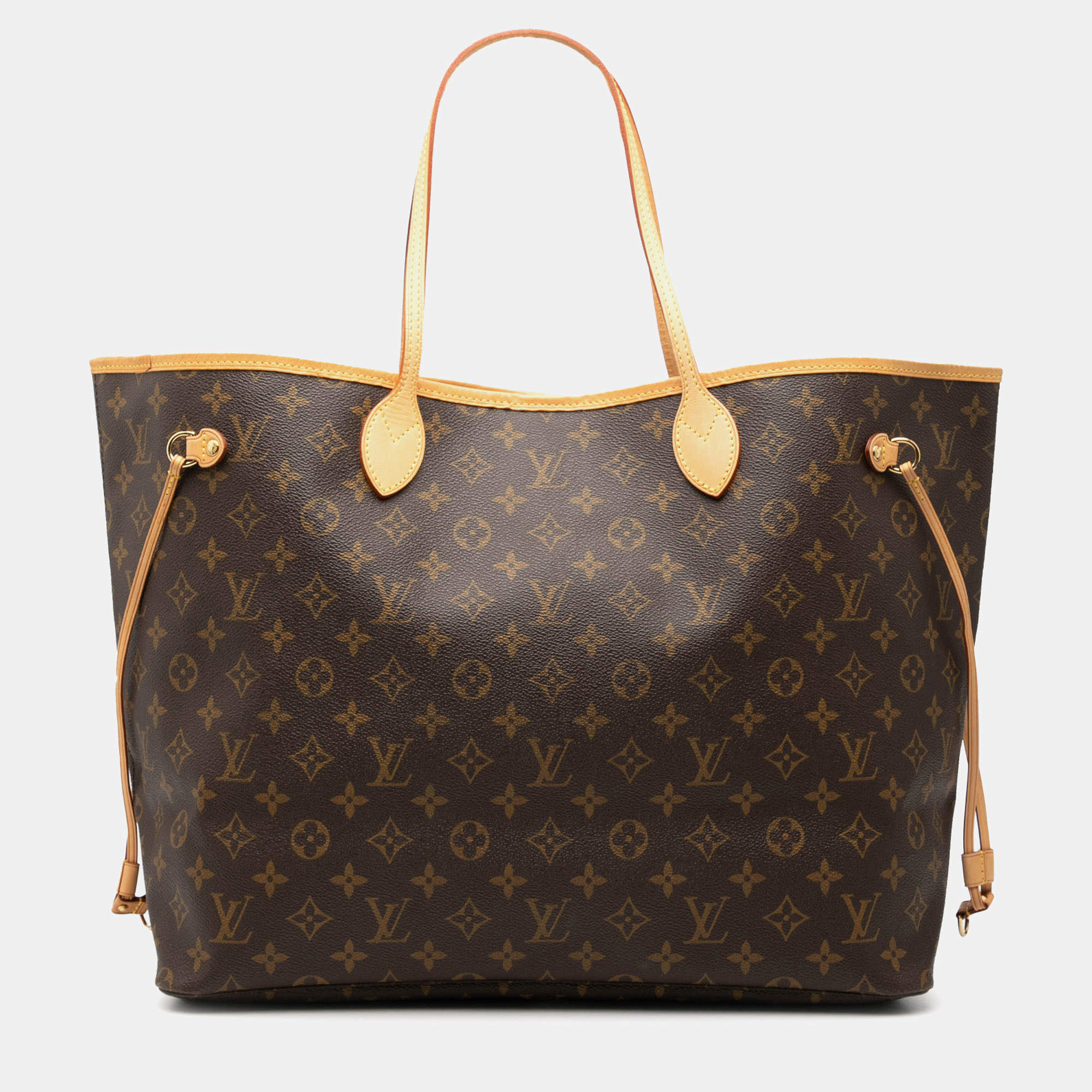 Pre Owned Louis Vuitton Brown Monogram Neverfull GM