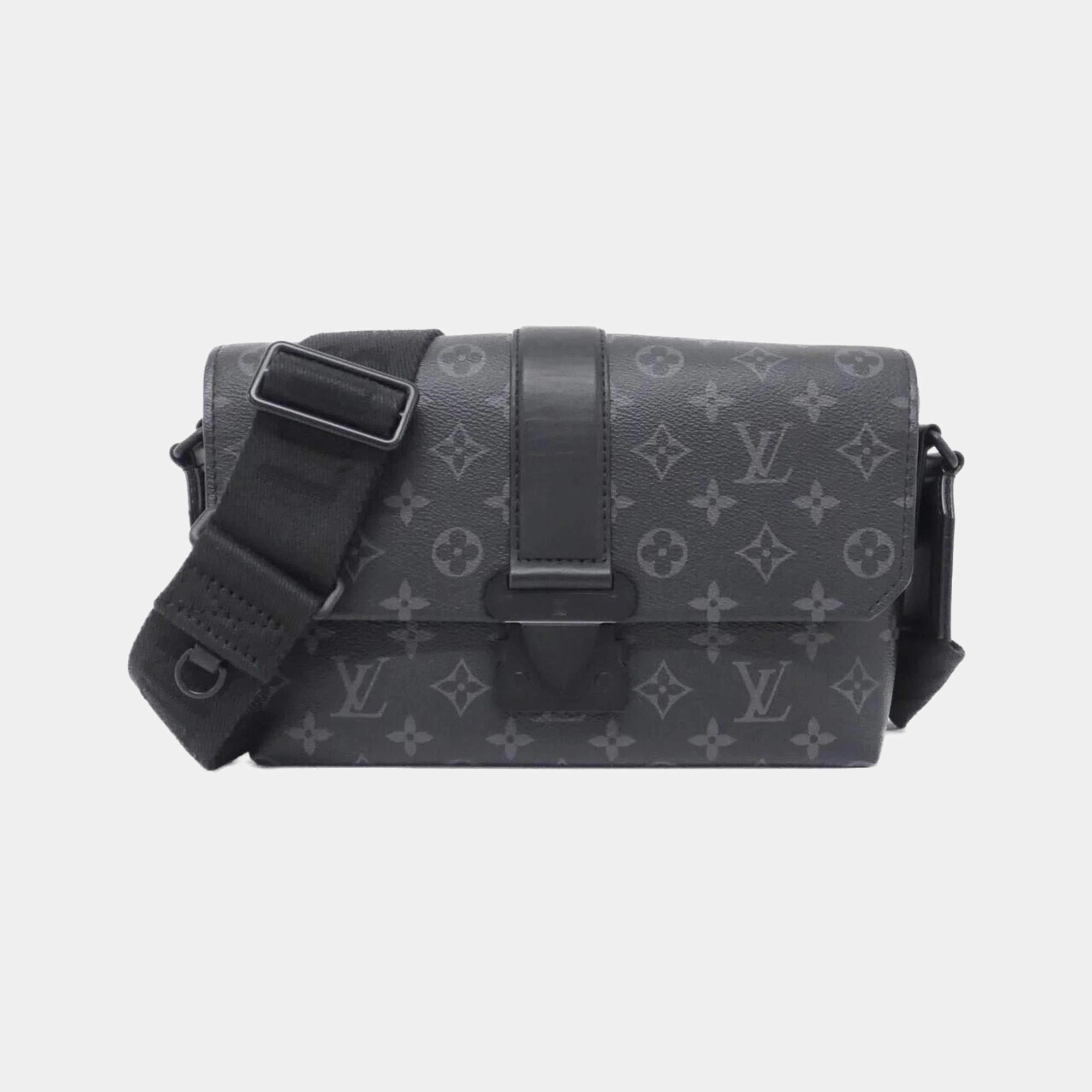 Pre Owned Louis Vuitton Monogram Eclipse S-Cape Messenger Shoulder Bag
