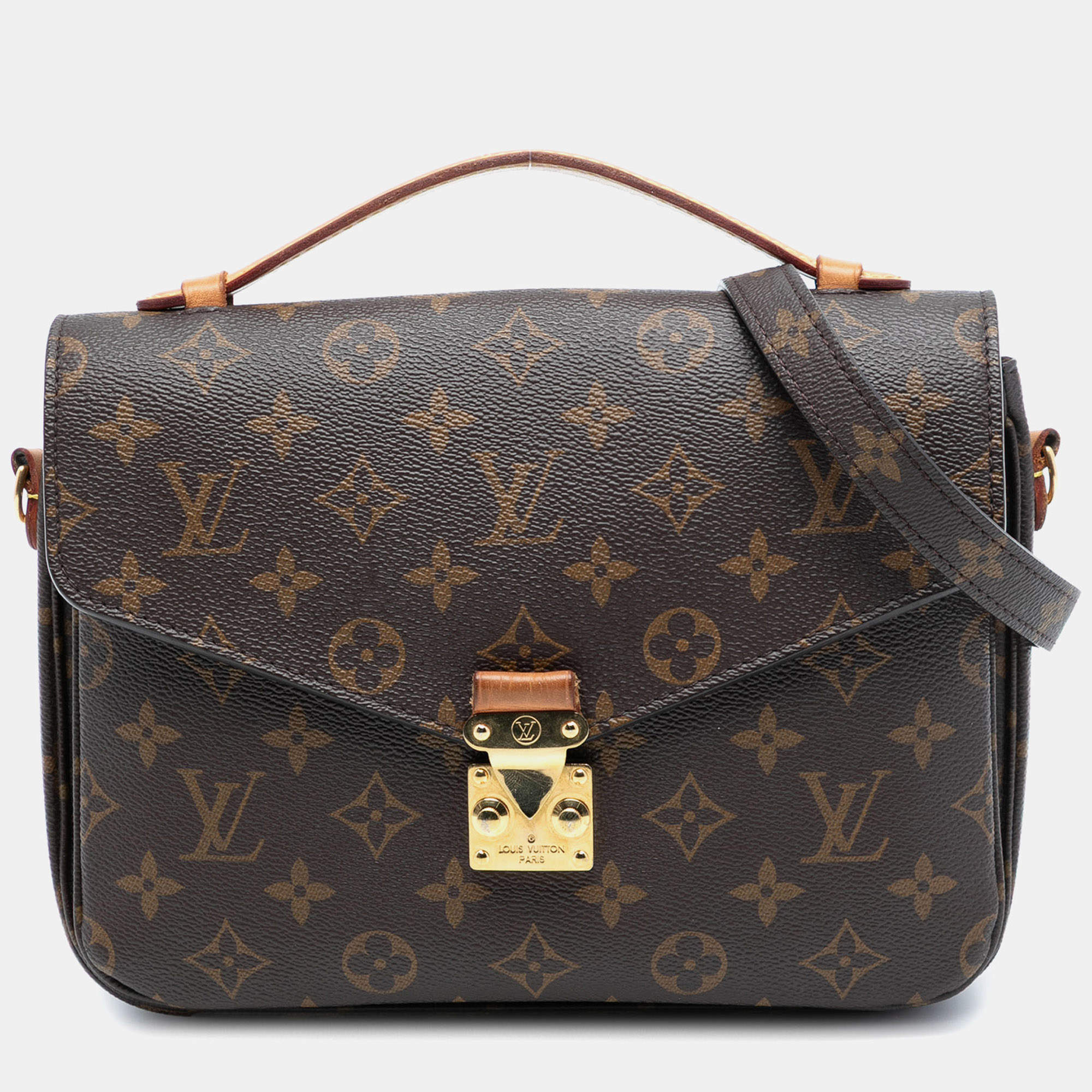 مملوكة مسبقًا Louis Vuitton Brown Monogram Pochette Metis
