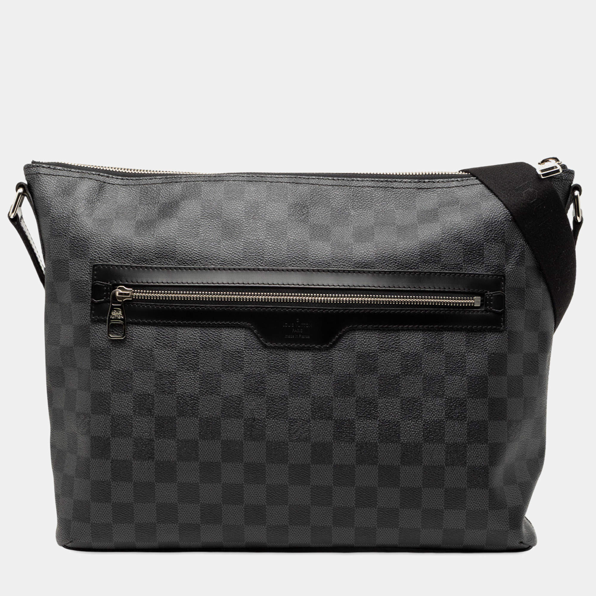 Pre Owned Louis Vuitton Black Damier Graphite Mick MM