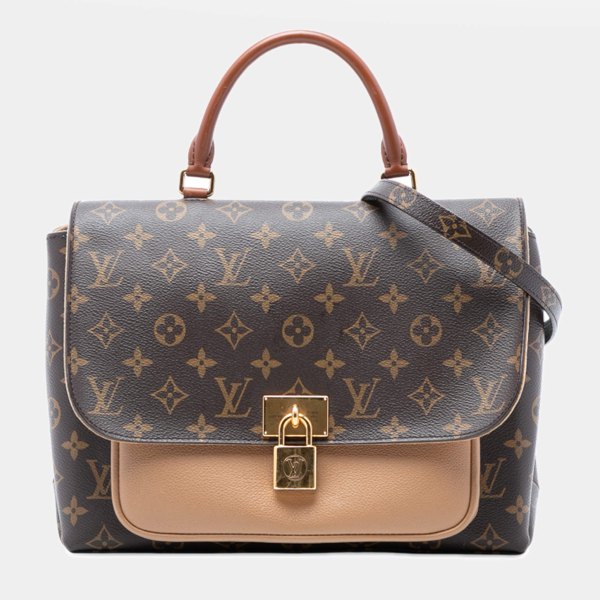 Pre Owned Louis Vuitton Brown Monogram Marignan