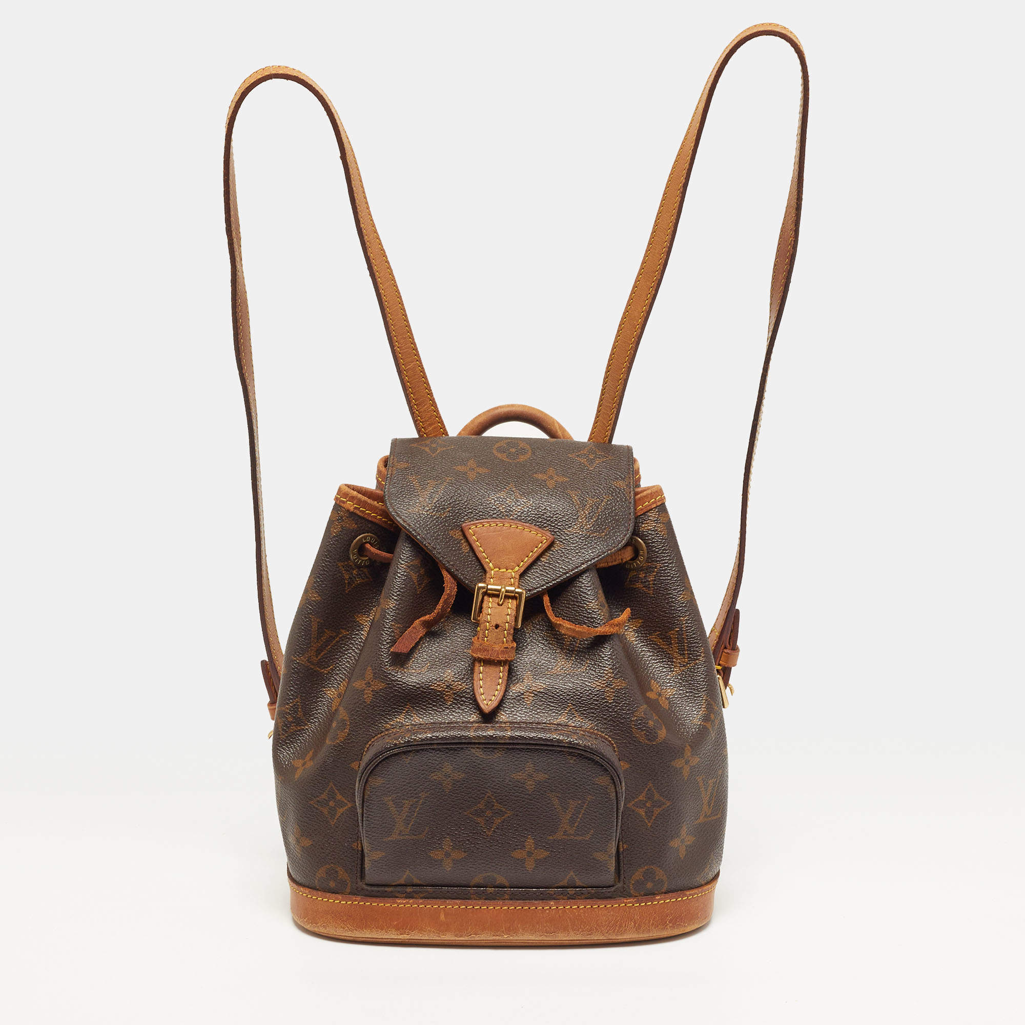 Pre Owned Louis Vuitton Montsouris Mini Monogram Canvas Backpack