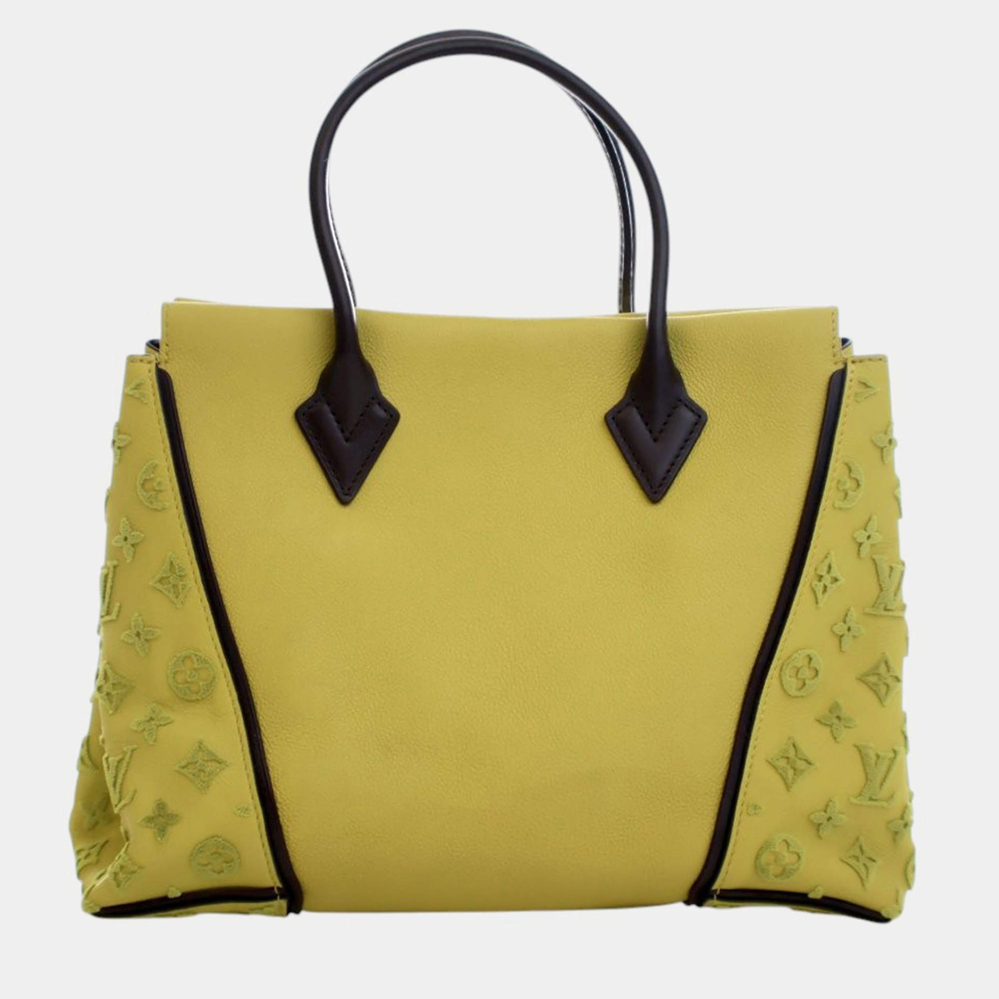 Pre Owned حقيبة لوي فيتون توفتاج فيو كشمير سوداء صفراء PM W توتي