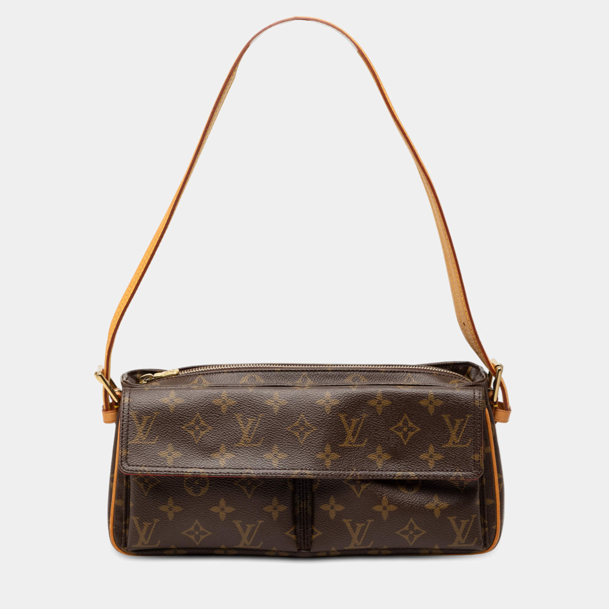 Pre Owned حقيبة لوي فيتون فيفا سيت مونوغرام بنية  متوسطة