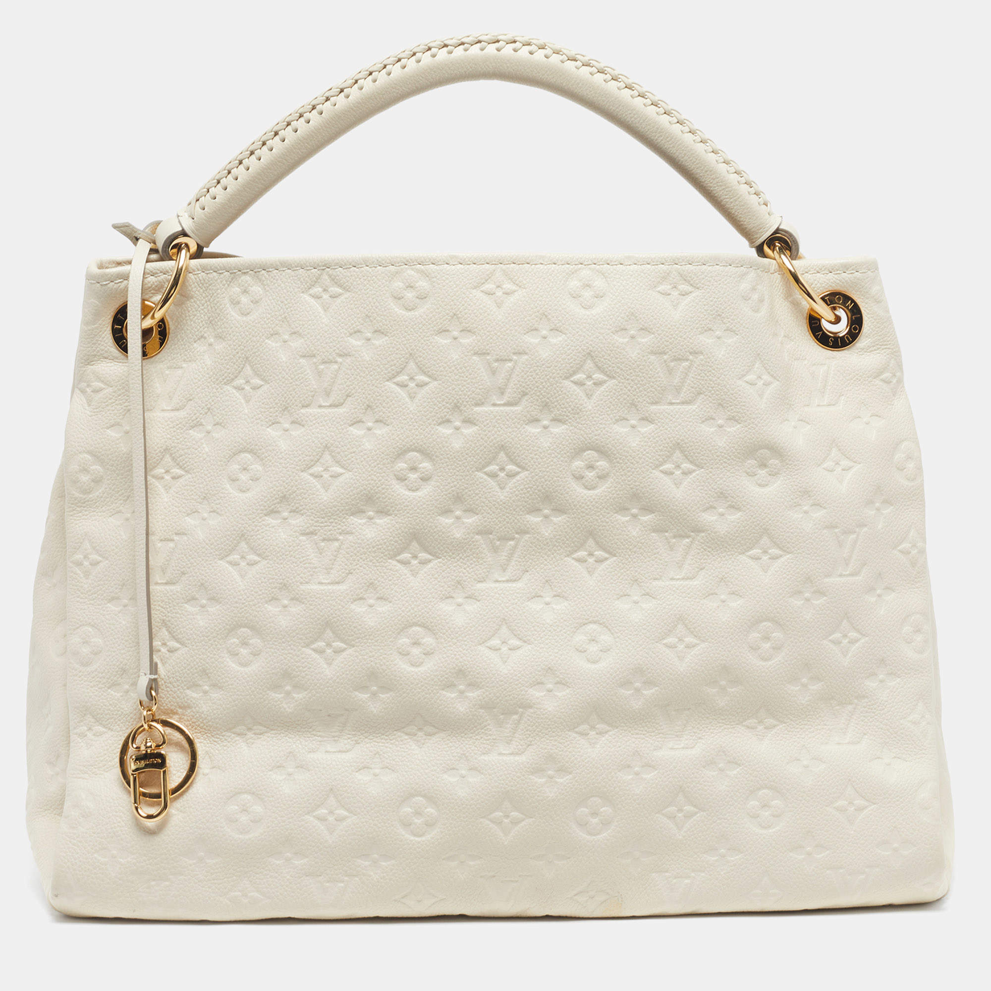 Pre Owned Louis Vuitton Artsy MM Ivorie Monogram Empreinte Leather Bag