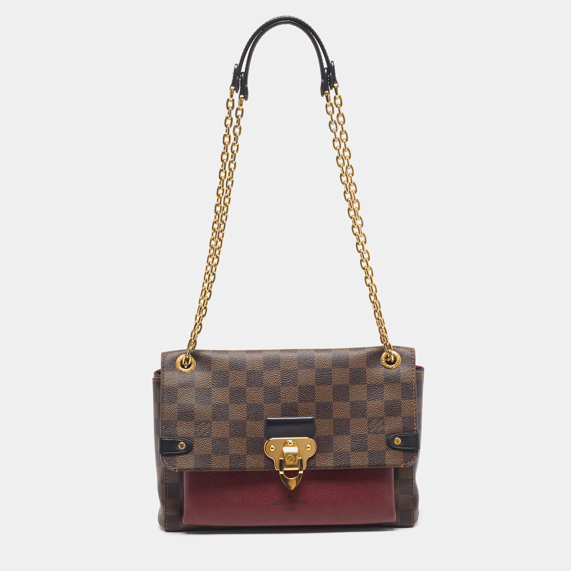 مملوكة مسبقًا Louis Vuitton Vavin PM Bordeaux Damier Ebene Canvas Bag