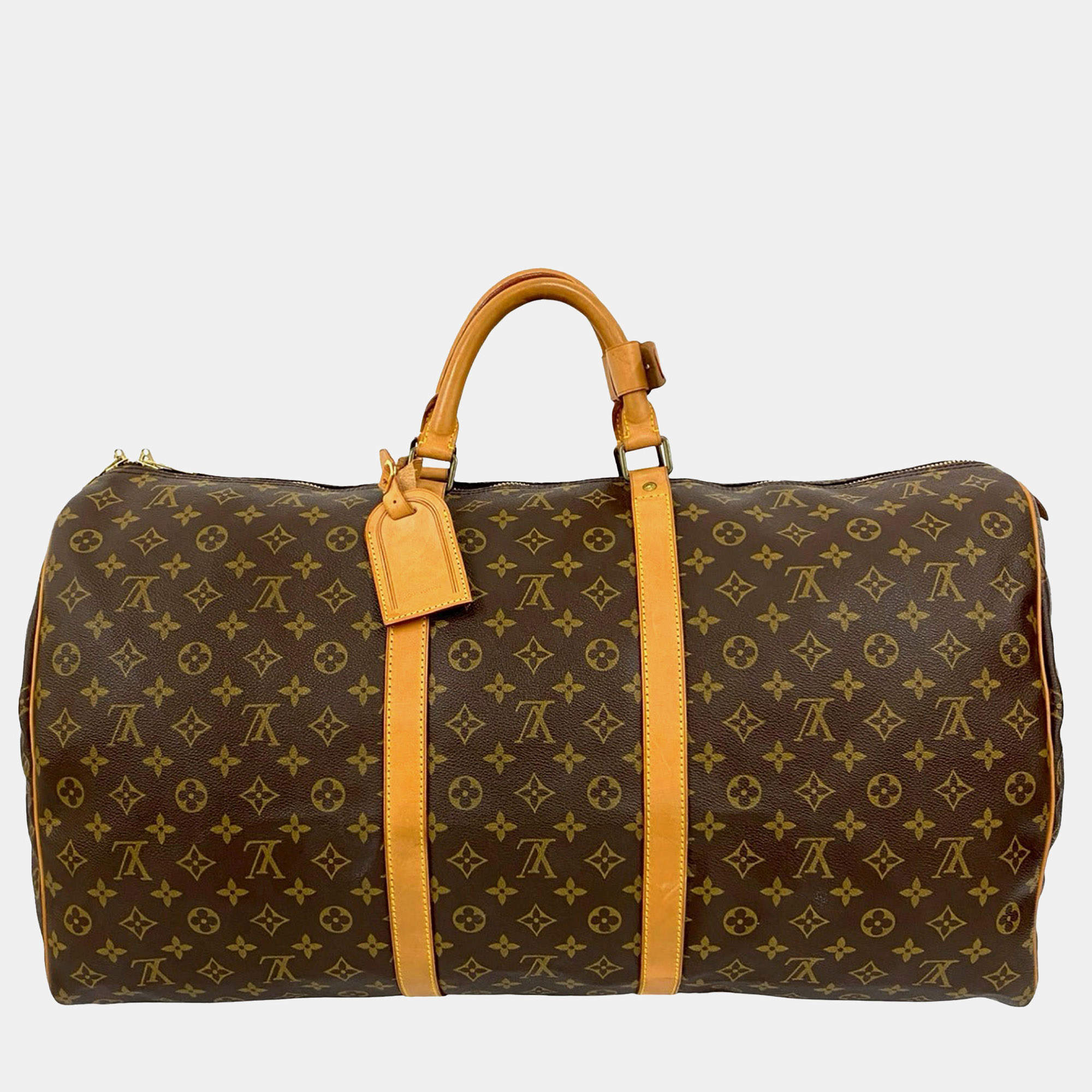 مملوكة مسبقًا Louis Vuitton Brown Monogram Keepall 60