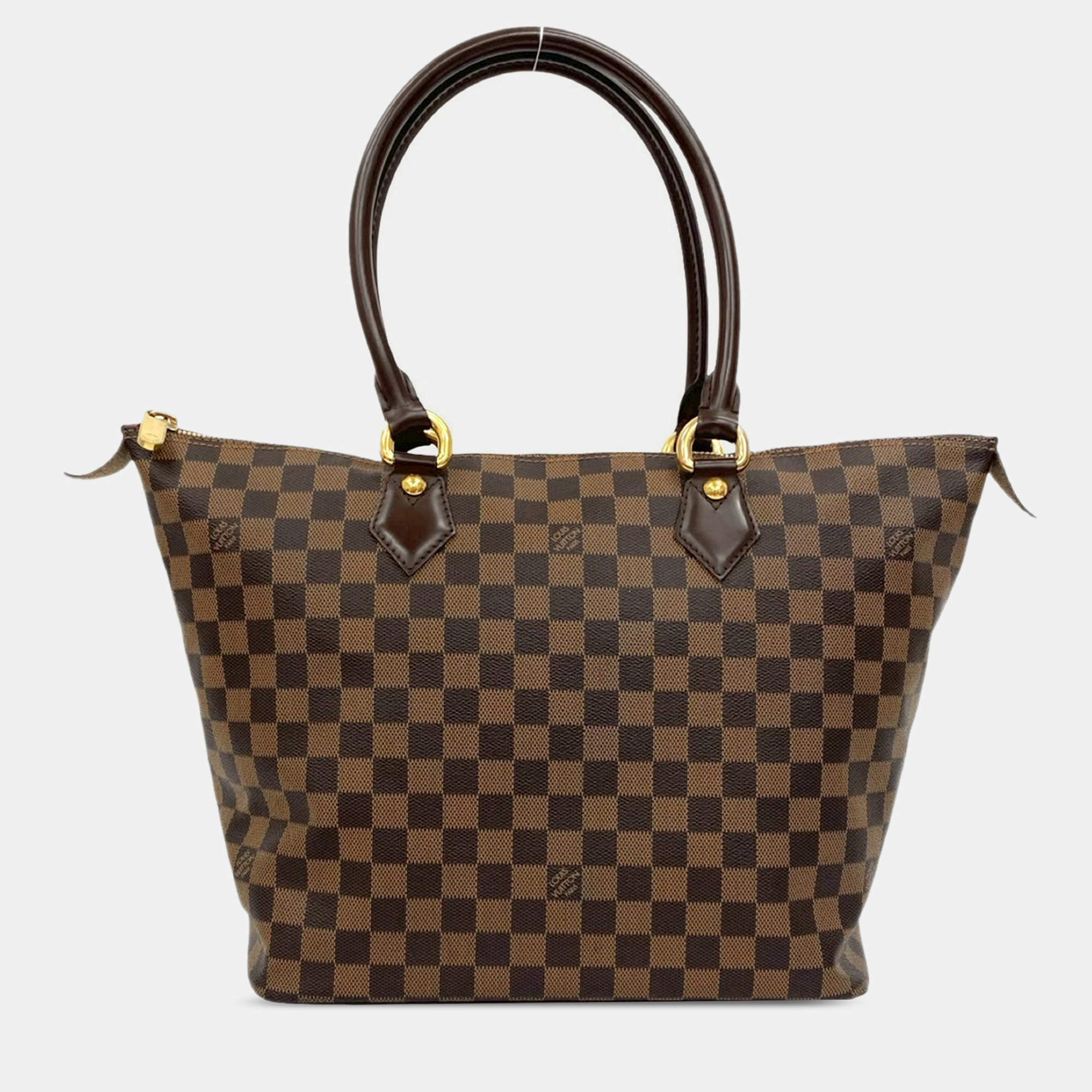 Pre Owned Louis Vuitton Brown Damier Ebene Saleya MM