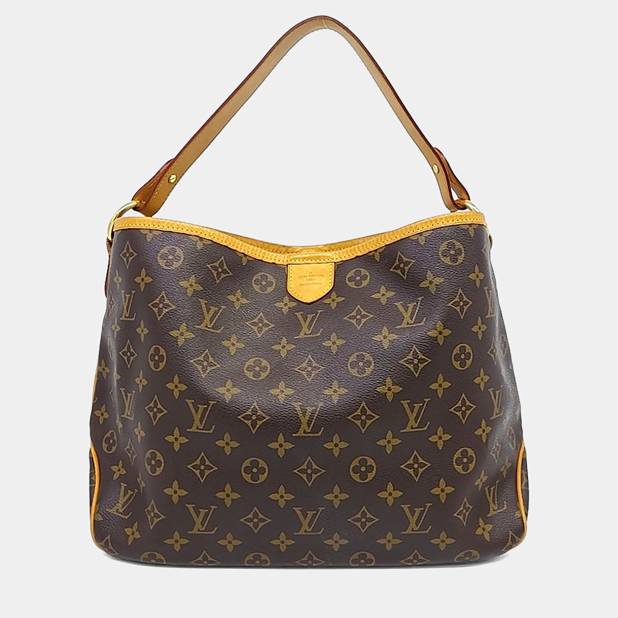 Pre Owned Louis Vuitton Brown Coated Canvas and Leather Delightful PM