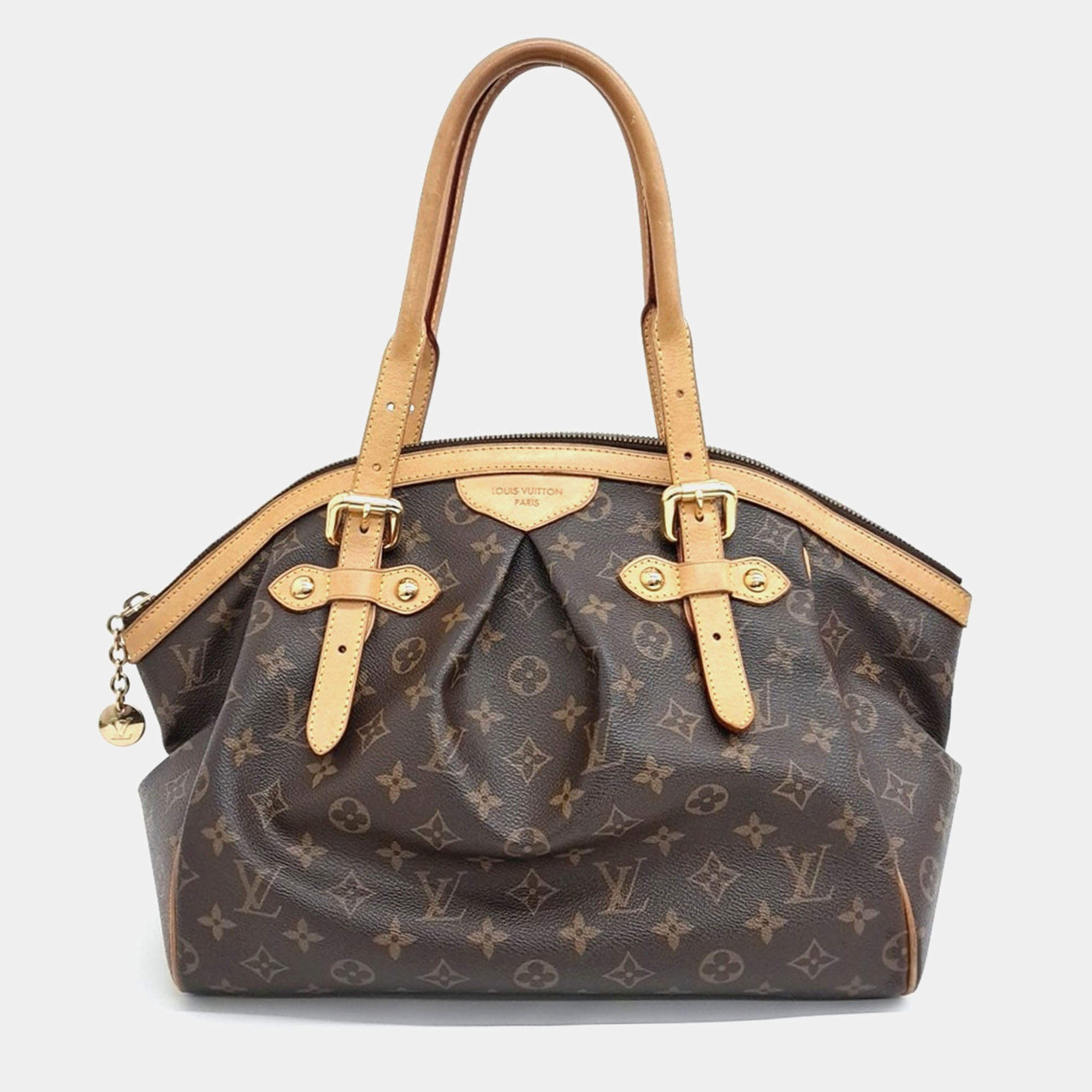 Pre Owned Louis Vuitton Brown Coated Canvas Monogram Tivoli GM